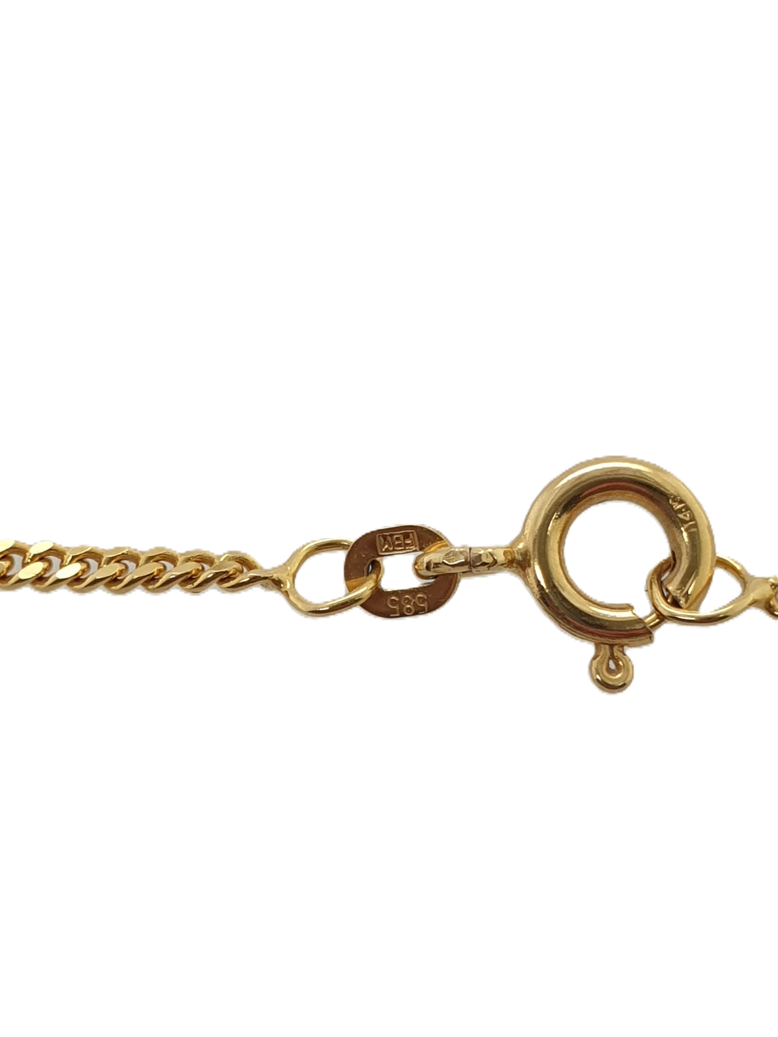 Gold Kette 585/14kt Panzerkette 45cm