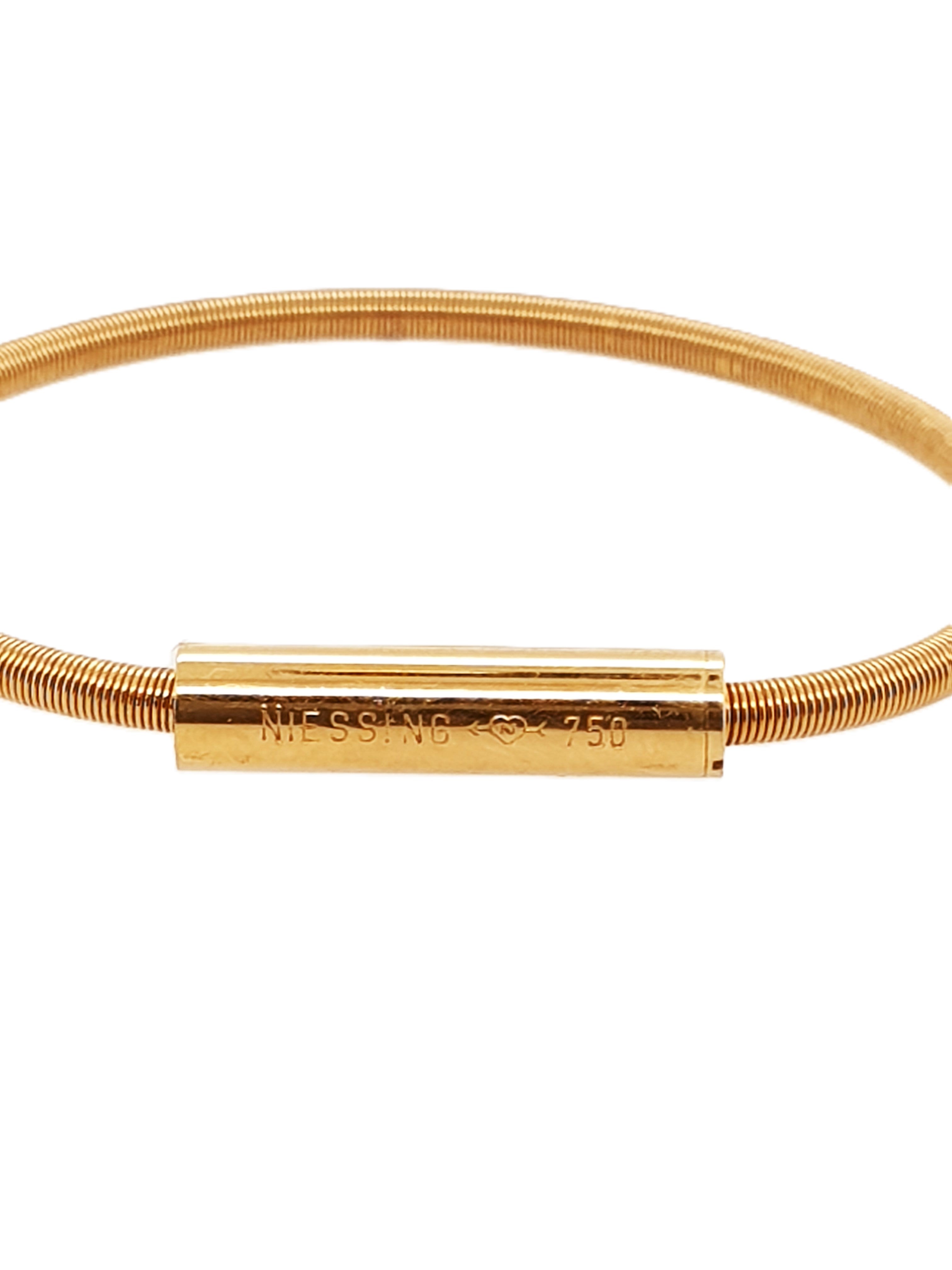 NIESSING Halsringverlängerung Gold 750/18kt Kettenverlängerung