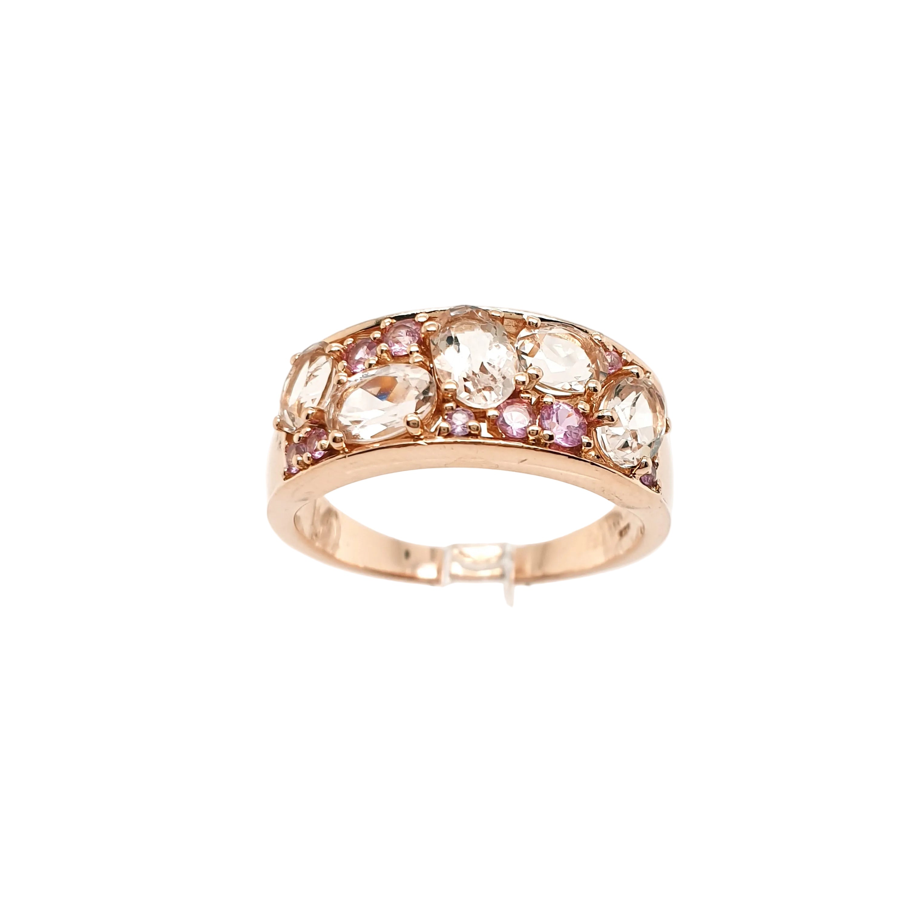 Ring Roségold 585 14kt Gold Zirkonia Gr. 59