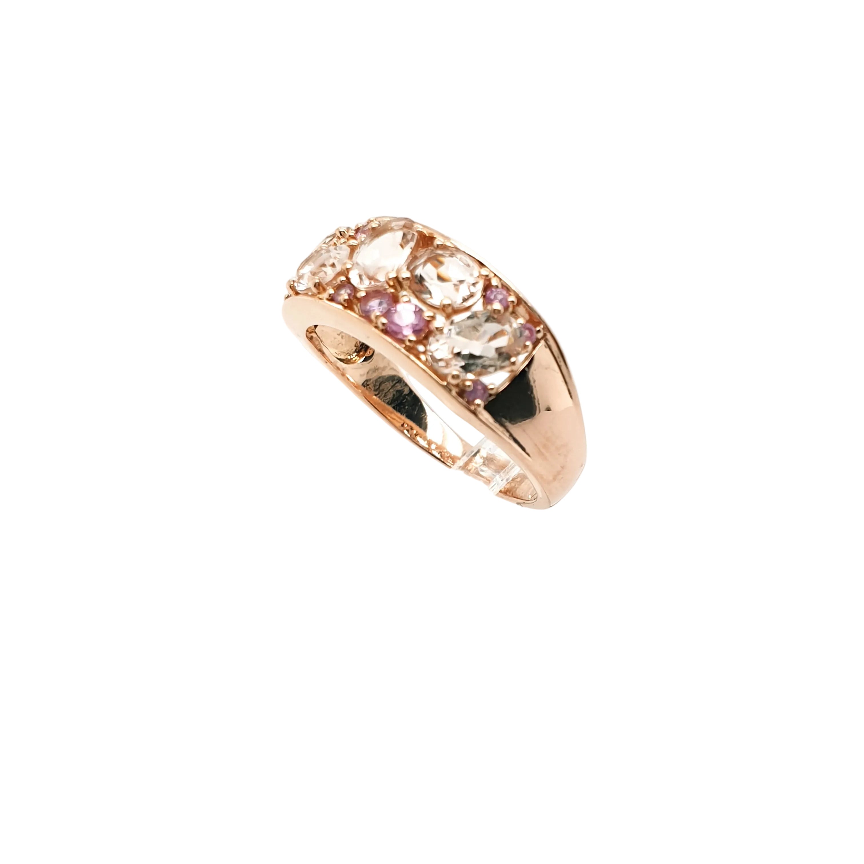 Ring Roségold 585 14kt Gold Zirkonia Gr. 59