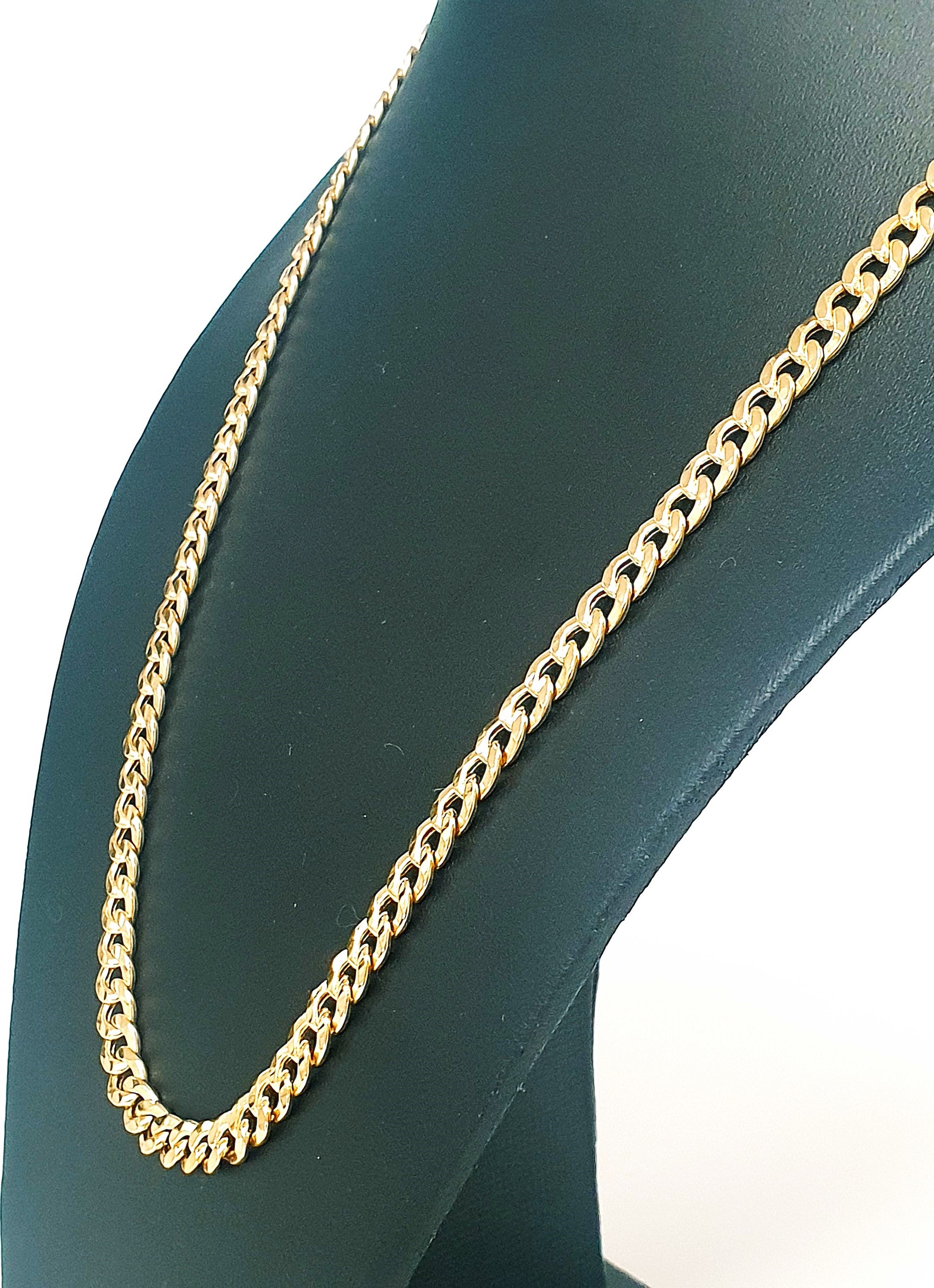 Flachpanzer Gold Kette Gelbgold 585/14kt L: 50cm