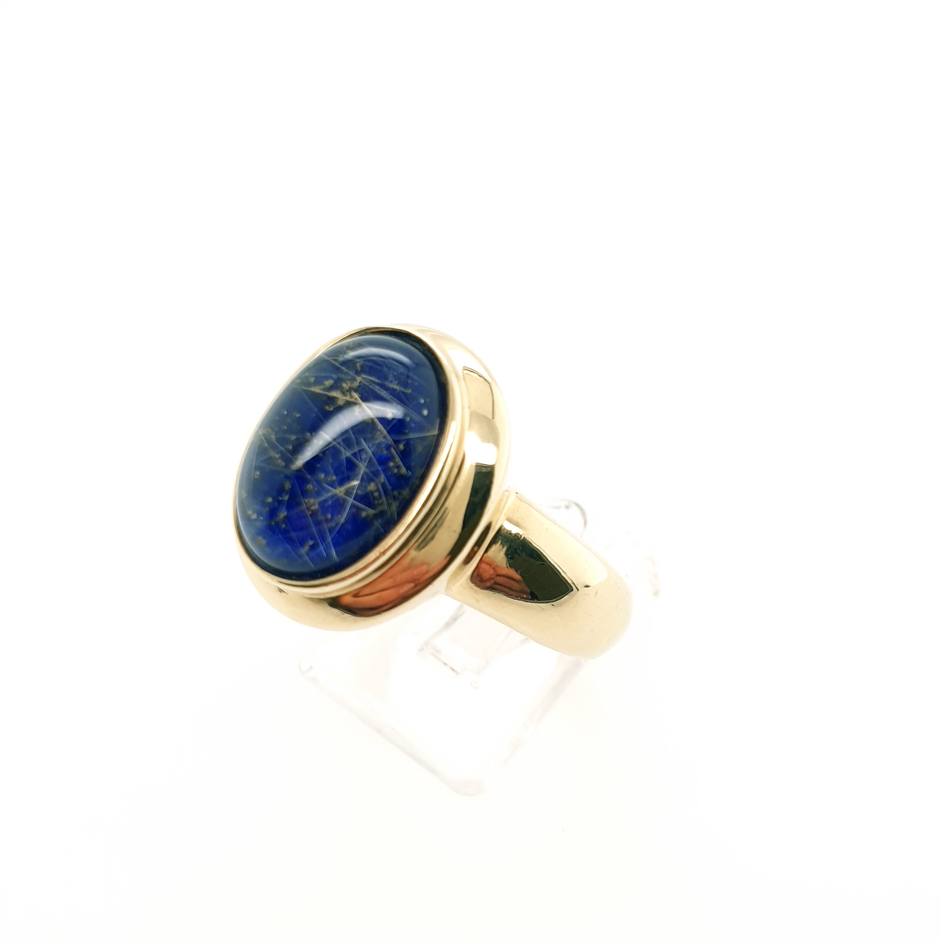 Damenring Goldring 375/9kt Gelbgold Schmuckstein Gr.61