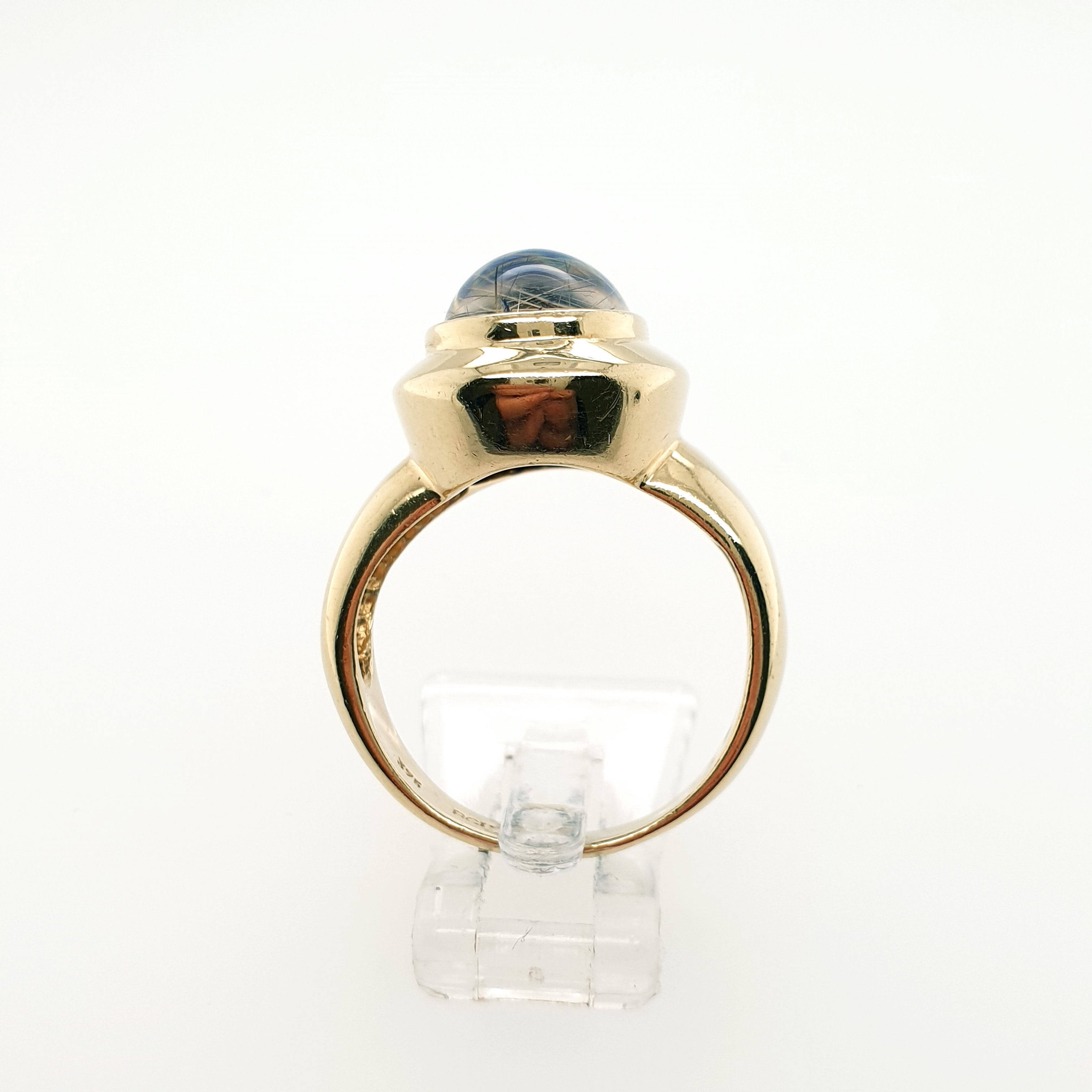 Damenring Goldring 375/9kt Gelbgold Schmuckstein Gr.61