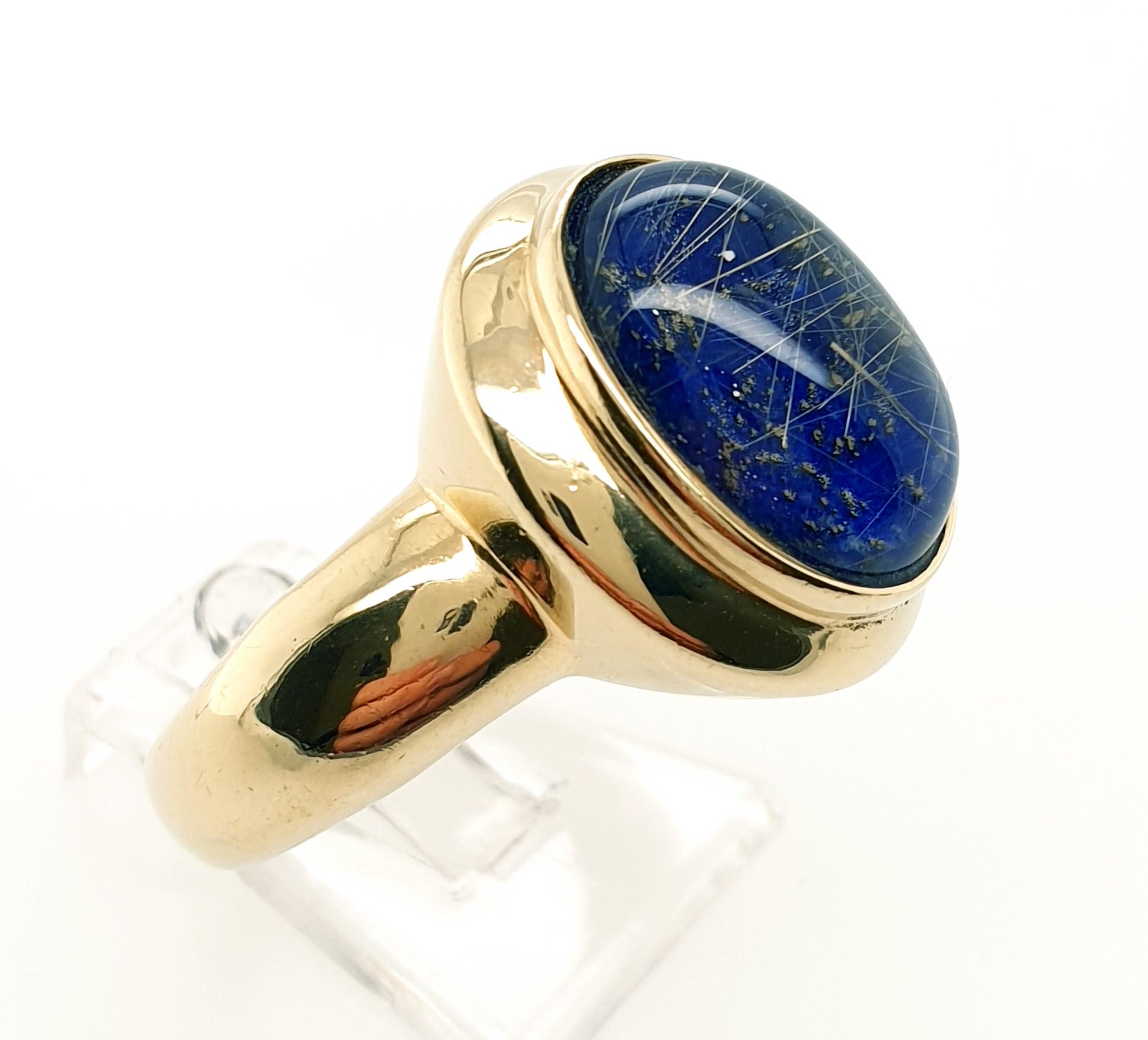 Damenring Goldring 375/9kt Gelbgold Schmuckstein Gr.61