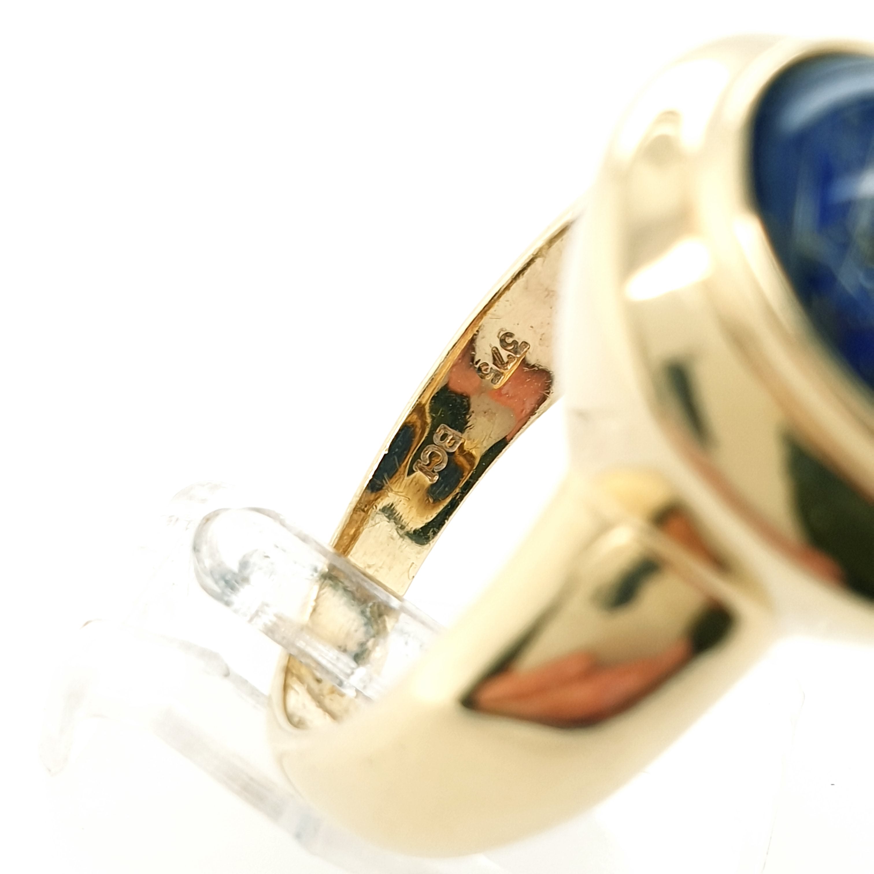 Damenring Goldring 375/9kt Gelbgold Schmuckstein Gr.61