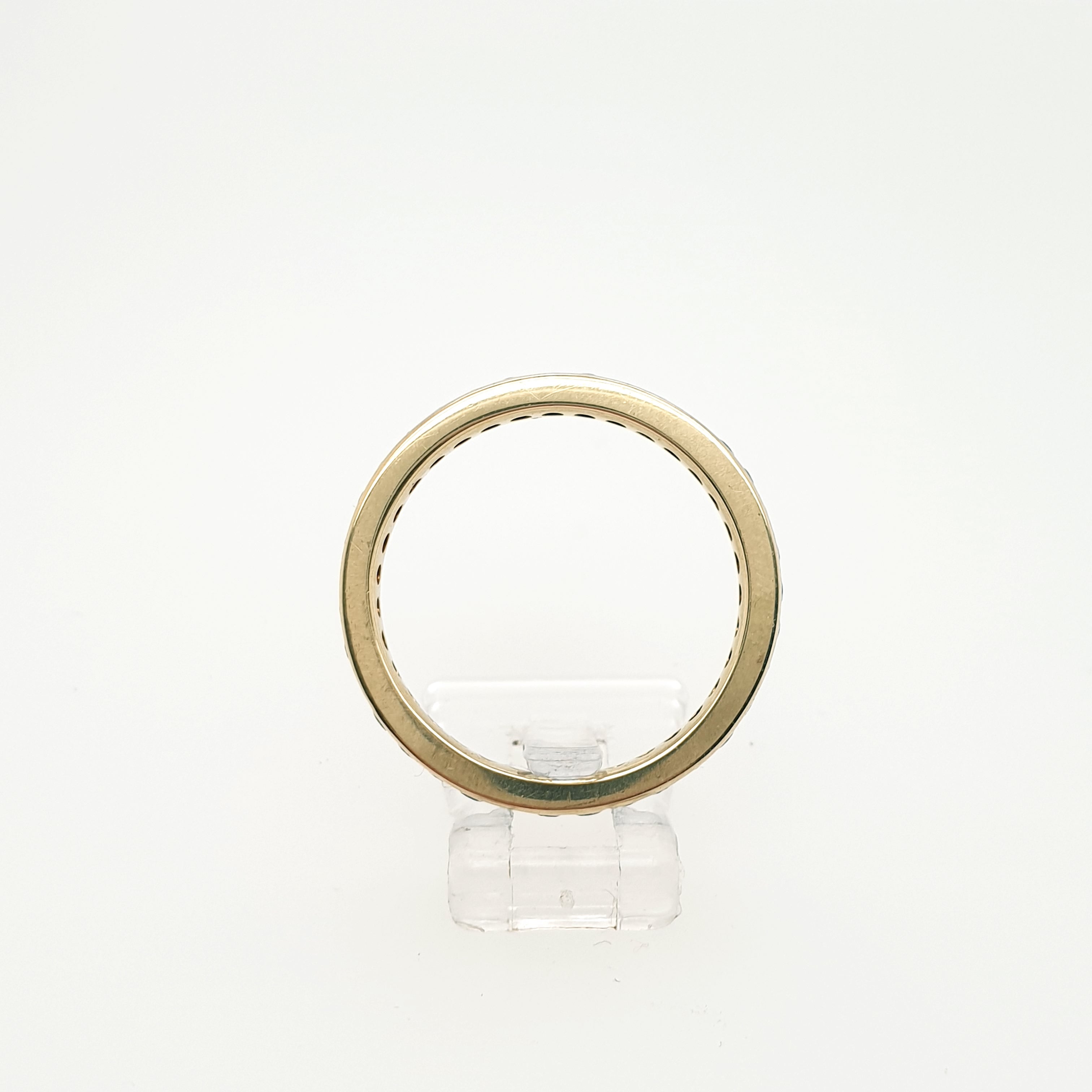 Ring Memory Goldring 375 9 Karat Gelbgold Zirkonia Gr.62