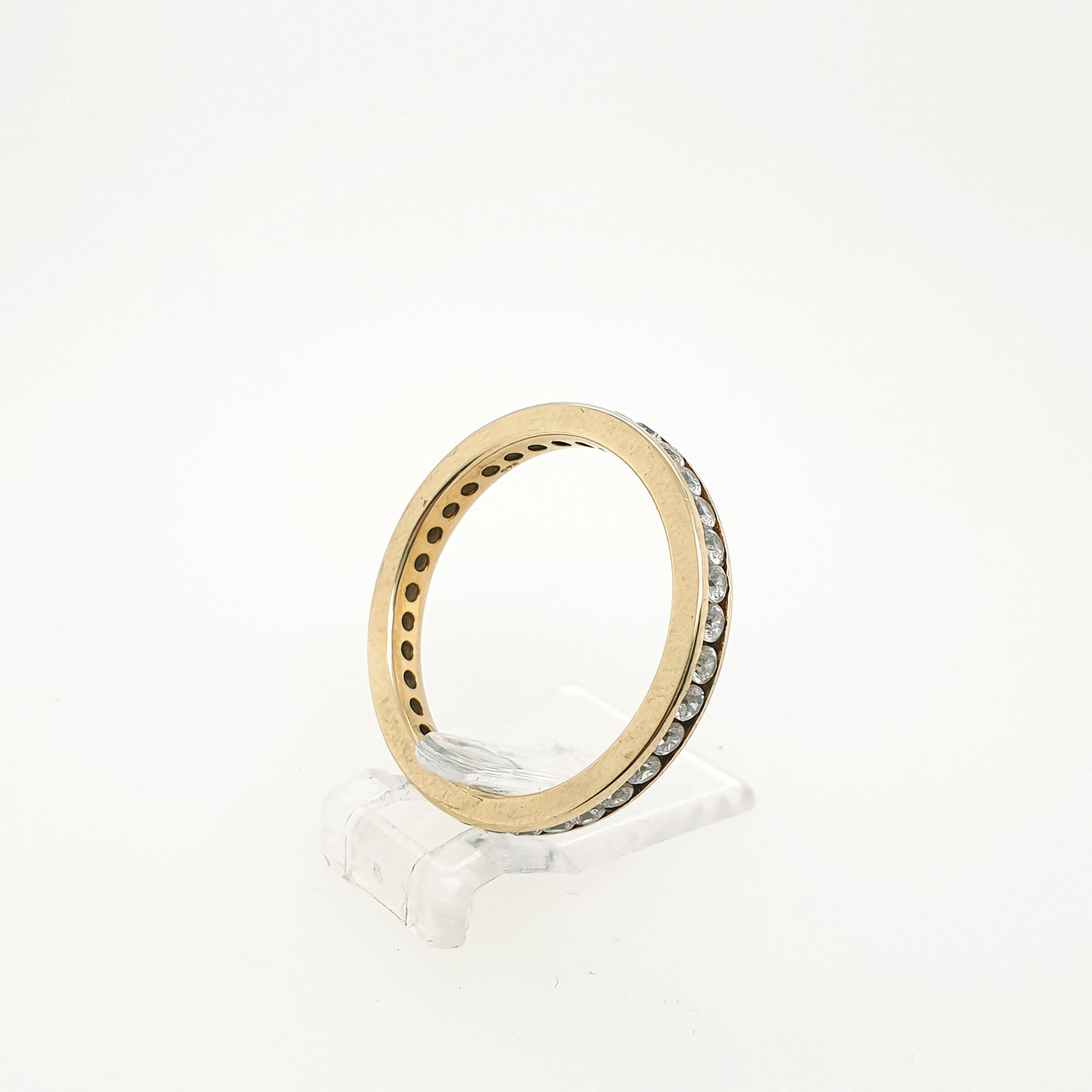 Ring Memory Goldring 375 9 Karat Gelbgold Zirkonia Gr.62