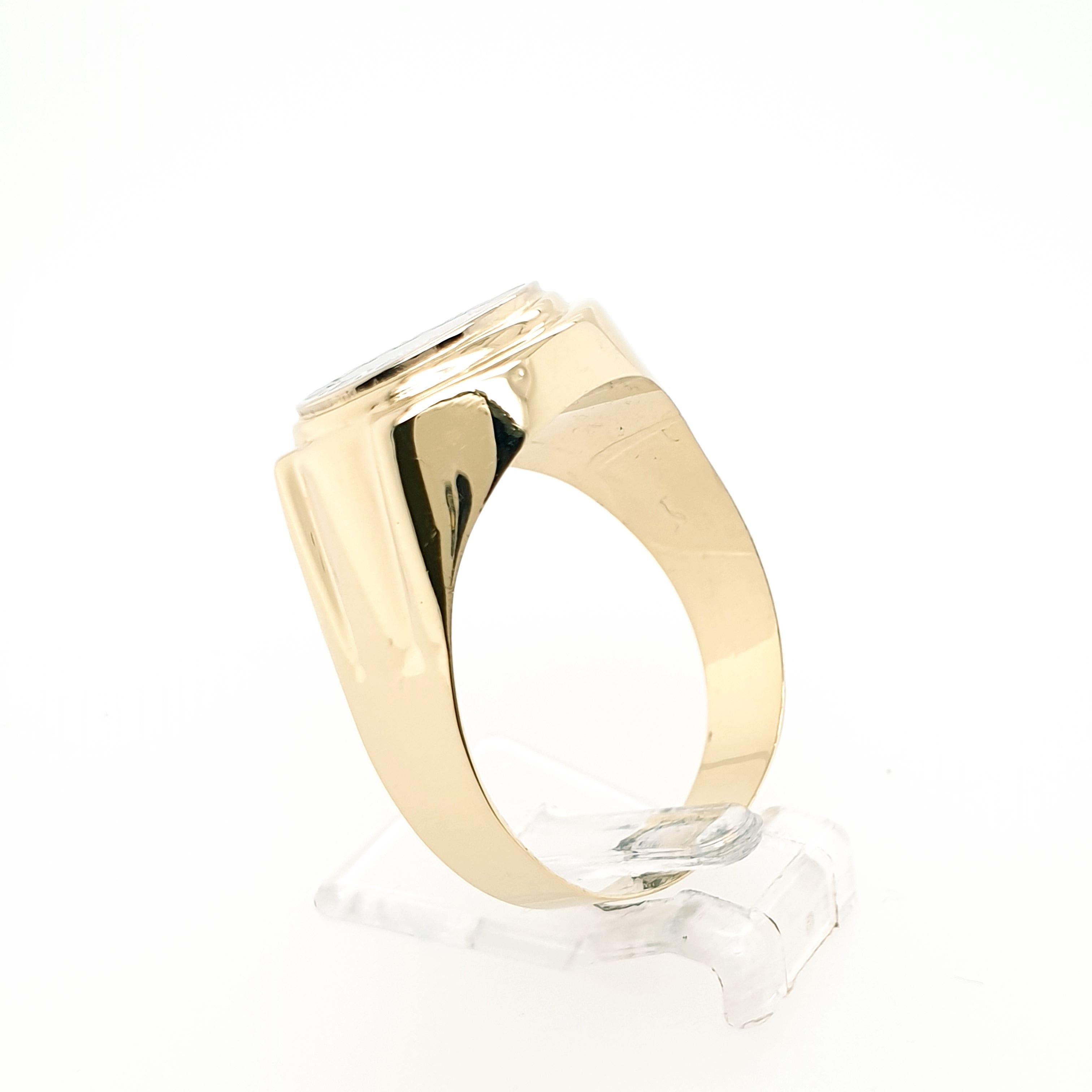 Ring Gelbgold 585 14 Karat Gold Gr.67