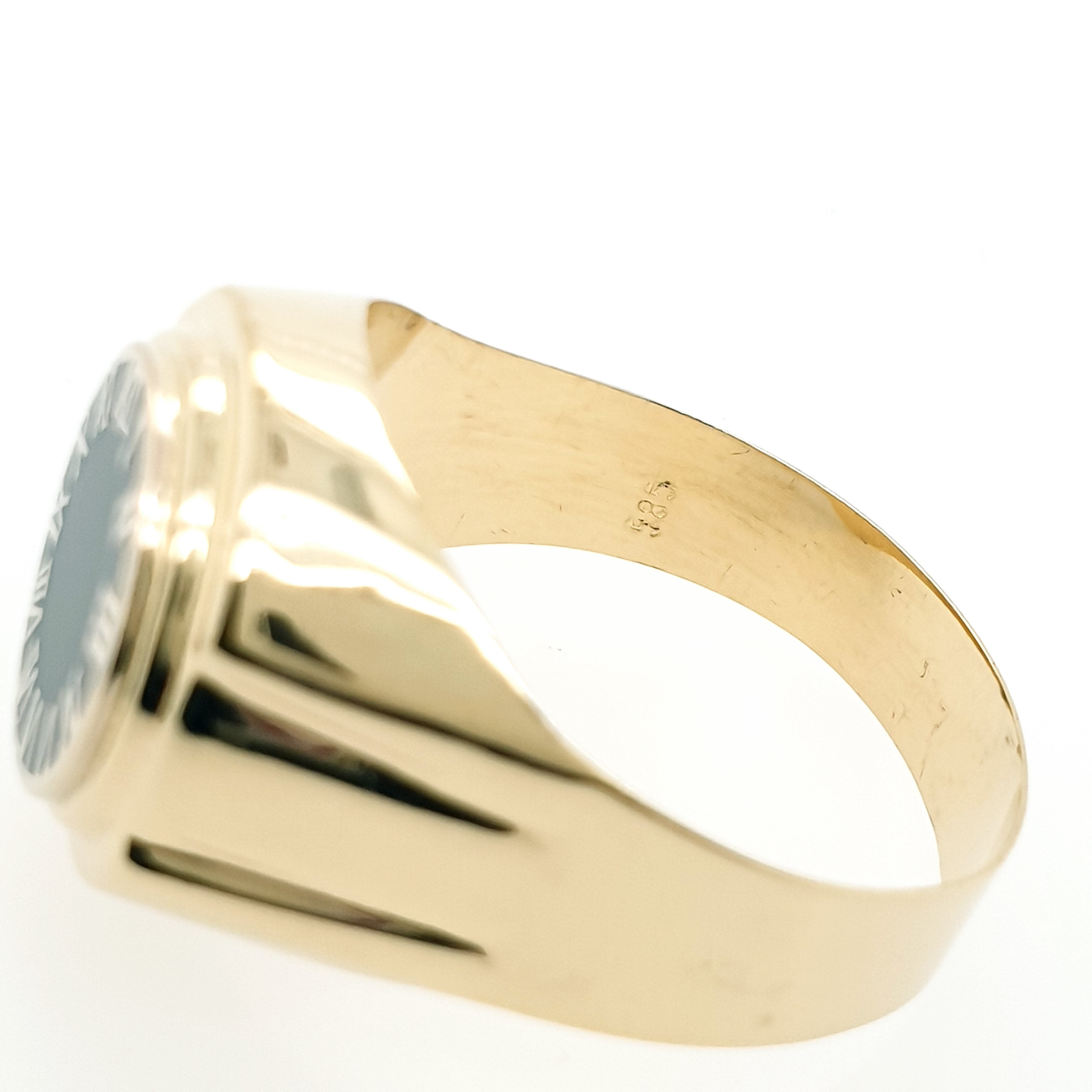 Ring Gelbgold 585 14 Karat Gold Gr.67