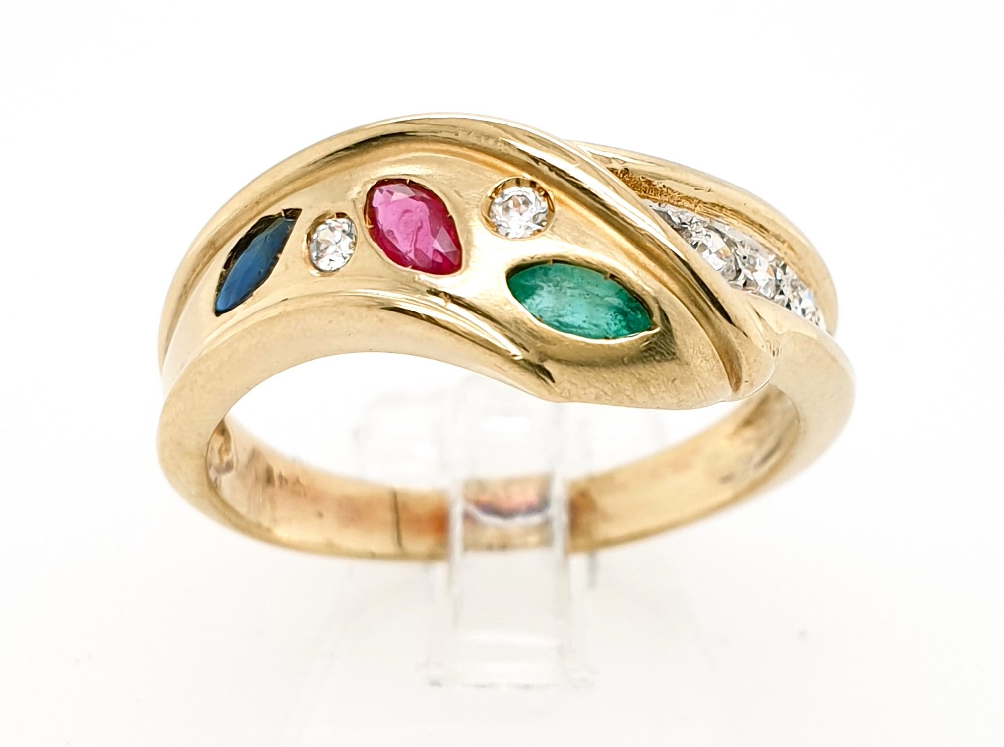 Ring Goldring 585/14kt Gelbgold Zirkonia Gr.61