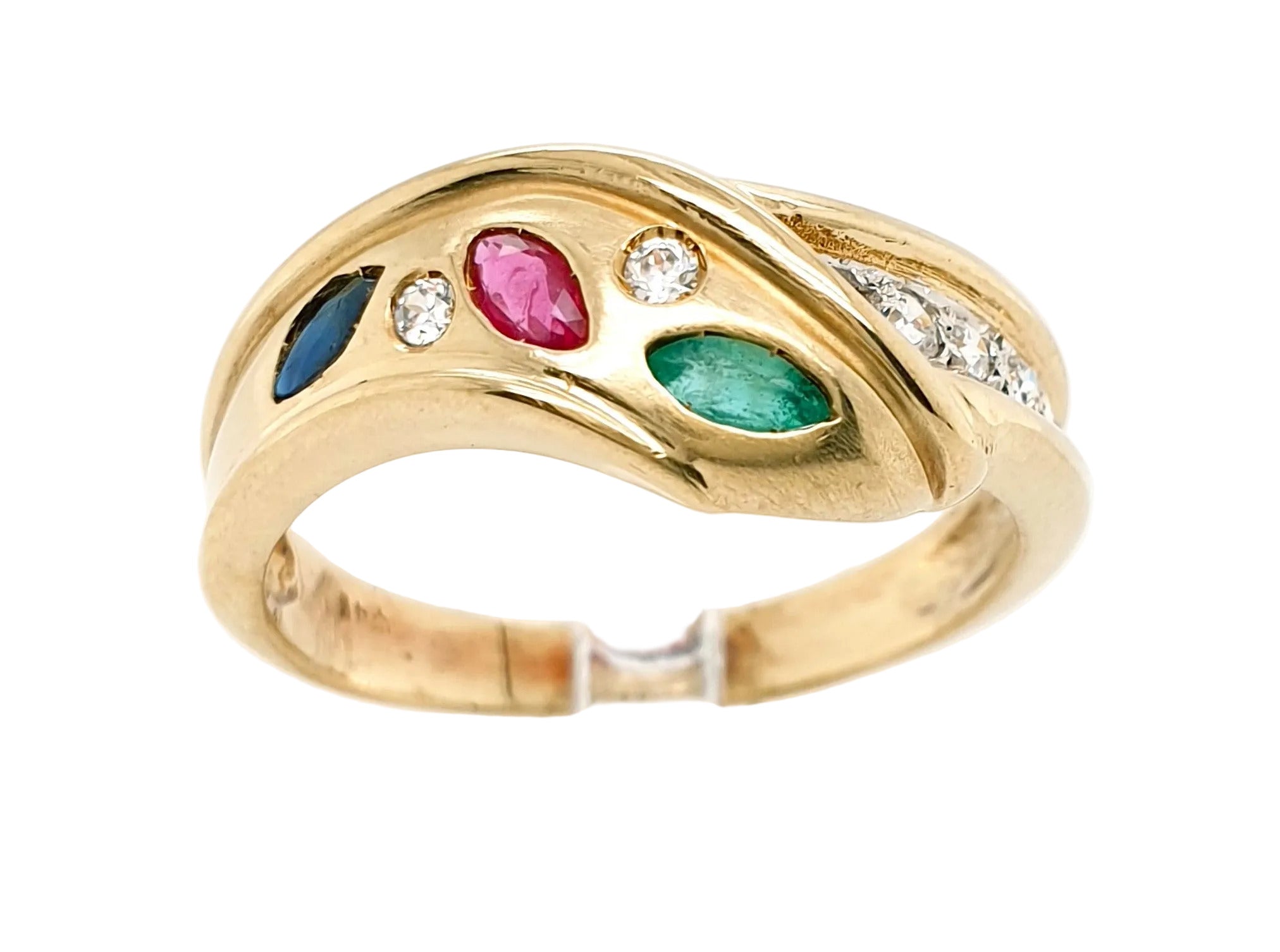 Ring Goldring 585/14kt Gelbgold Zirkonia Gr.61