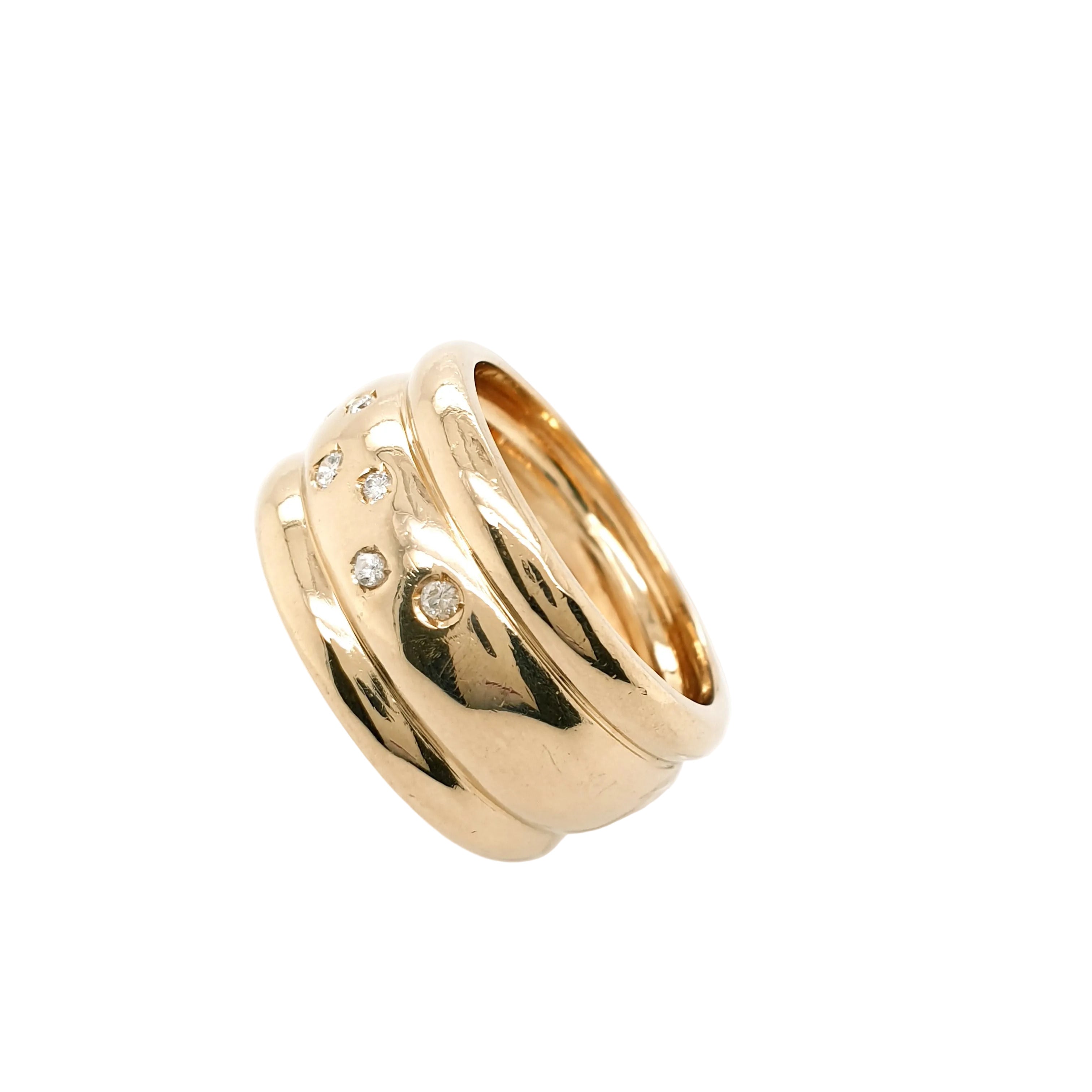 Ring Brillanten Gelbgold 585 14kt Gold Gr.57