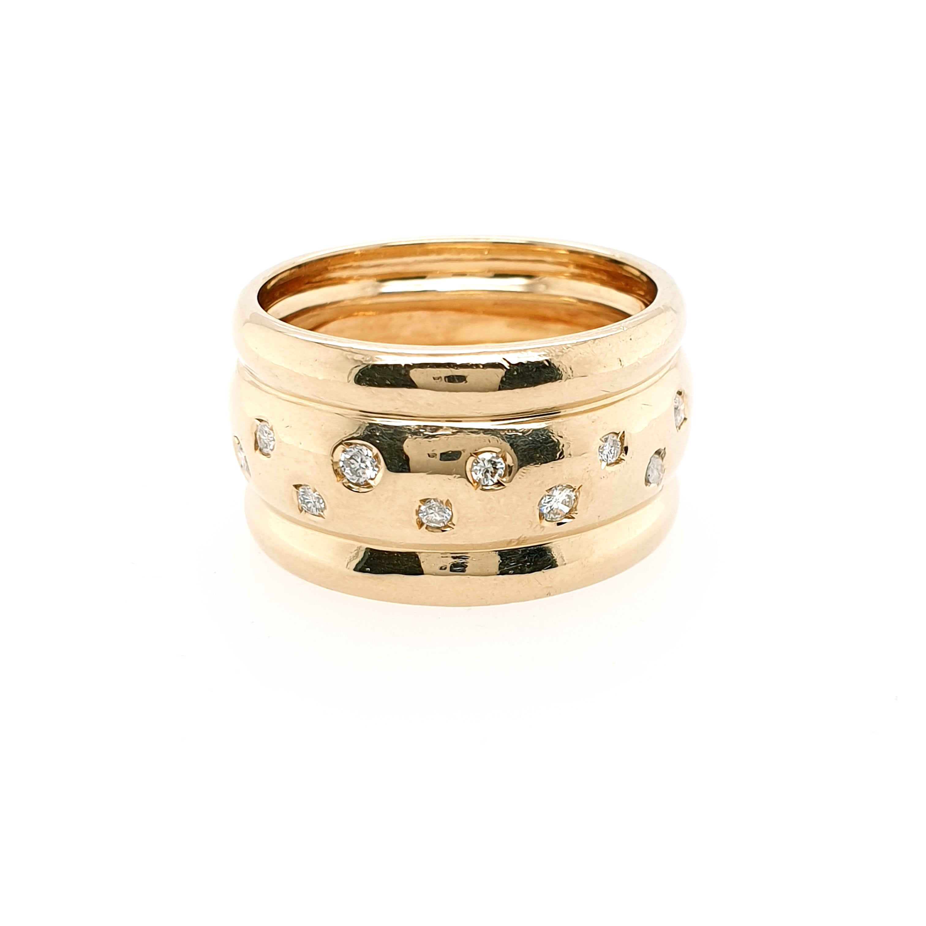 Ring Brillanten Gelbgold 585 14kt Gold Gr.57