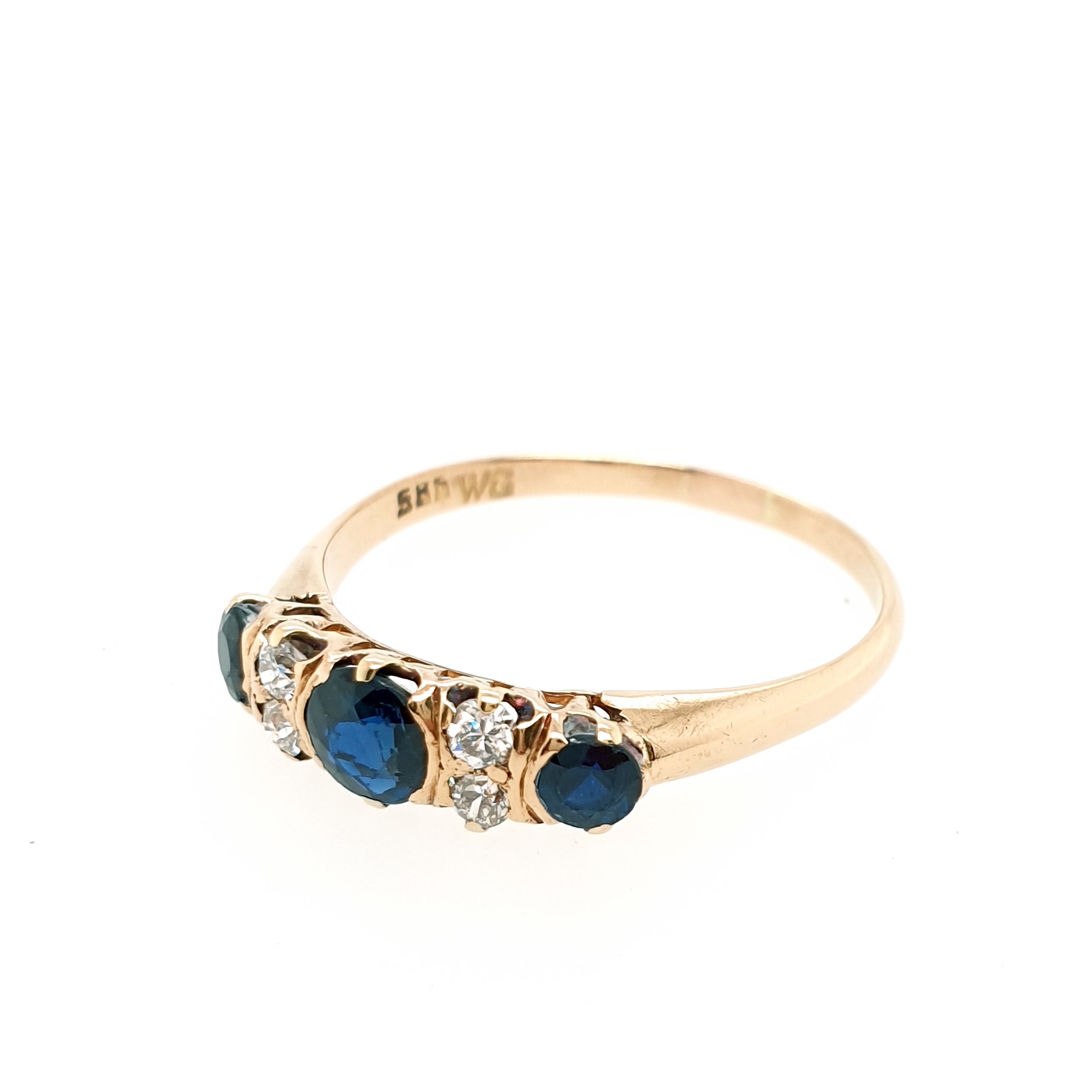 Ring Goldring 585/14kt Diamant Gelbgold Gr.59
