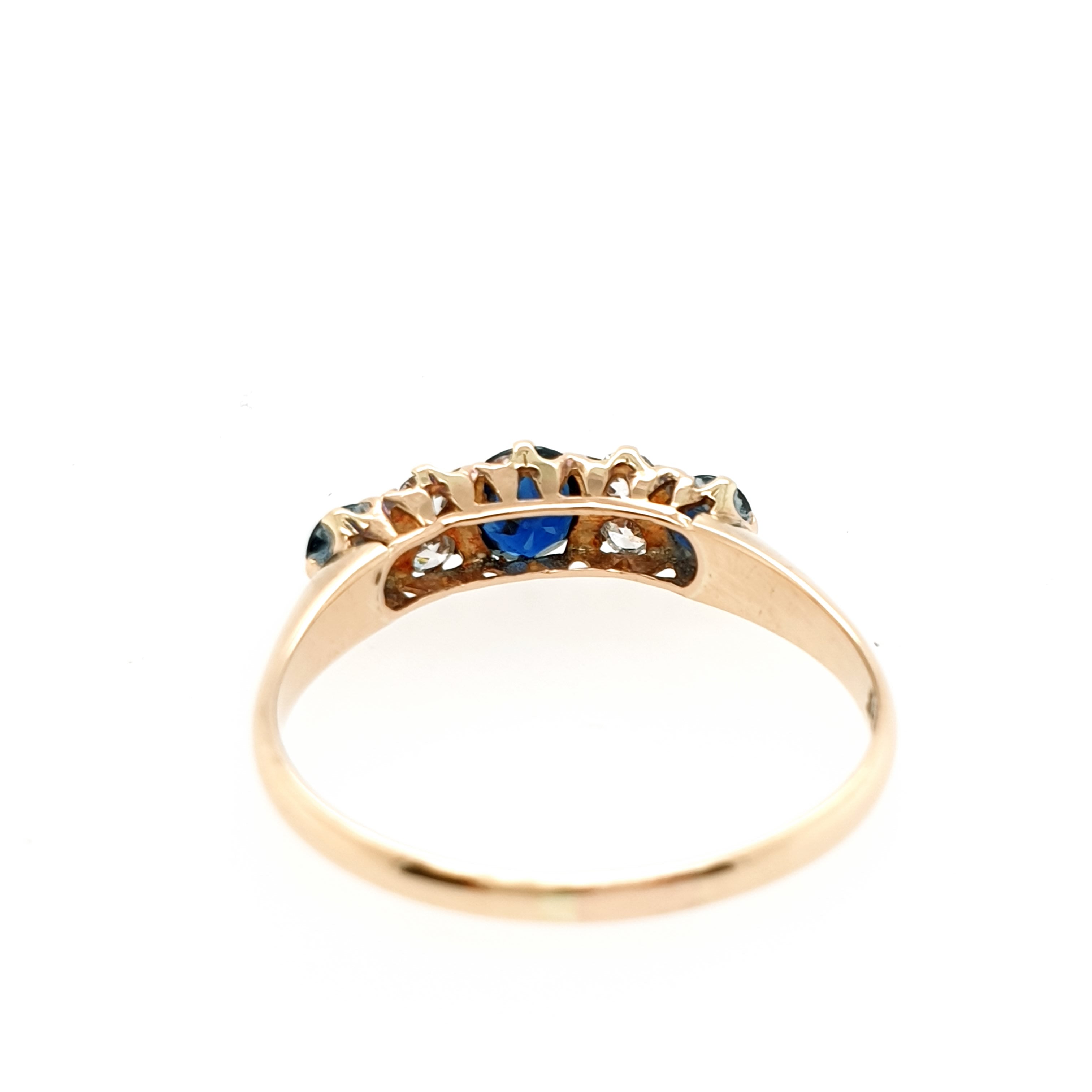 Ring Goldring 585/14kt Diamant Gelbgold Gr.59