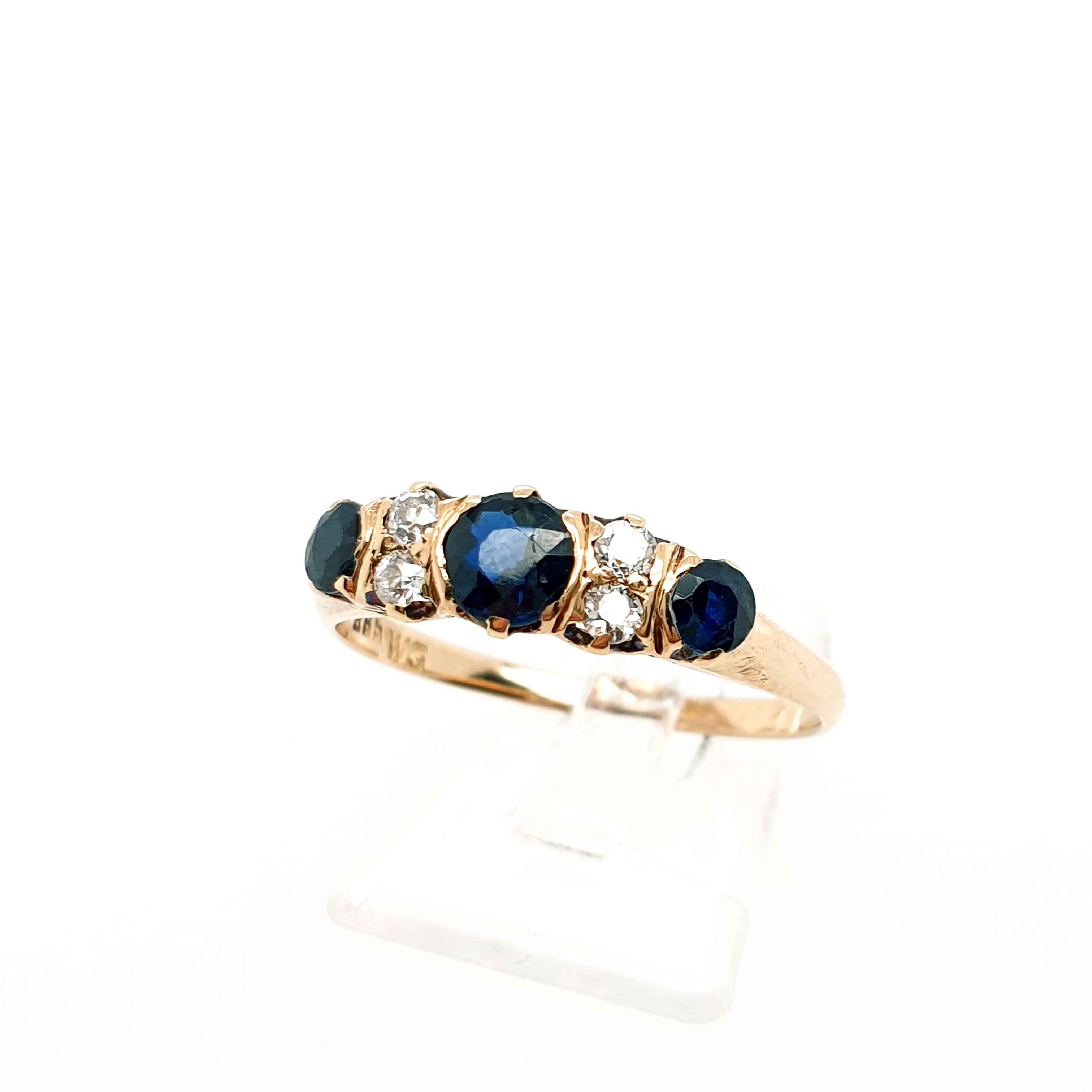 Ring Goldring 585/14kt Diamant Gelbgold Gr.59