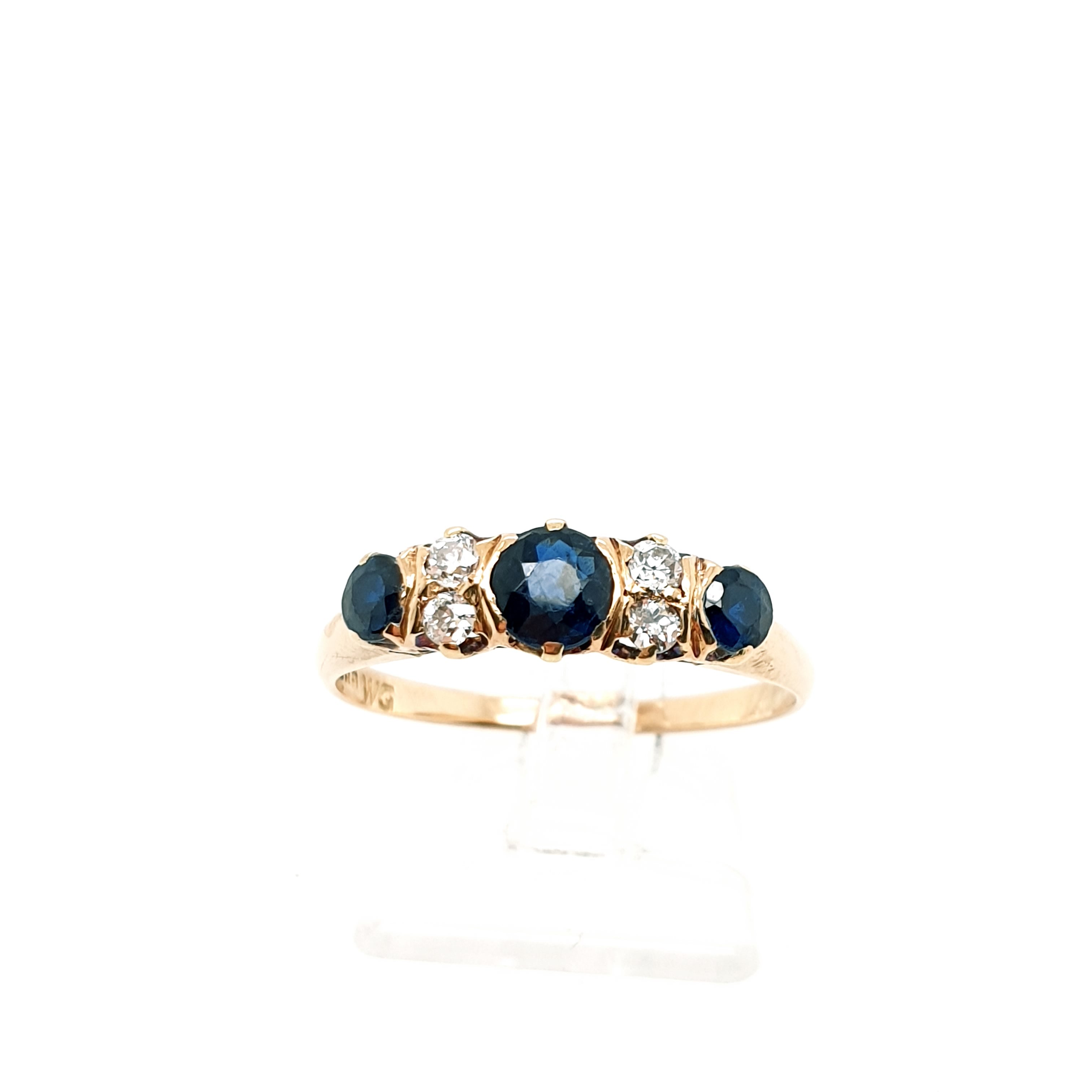 Ring Goldring 585/14kt Diamant Gelbgold Gr.59