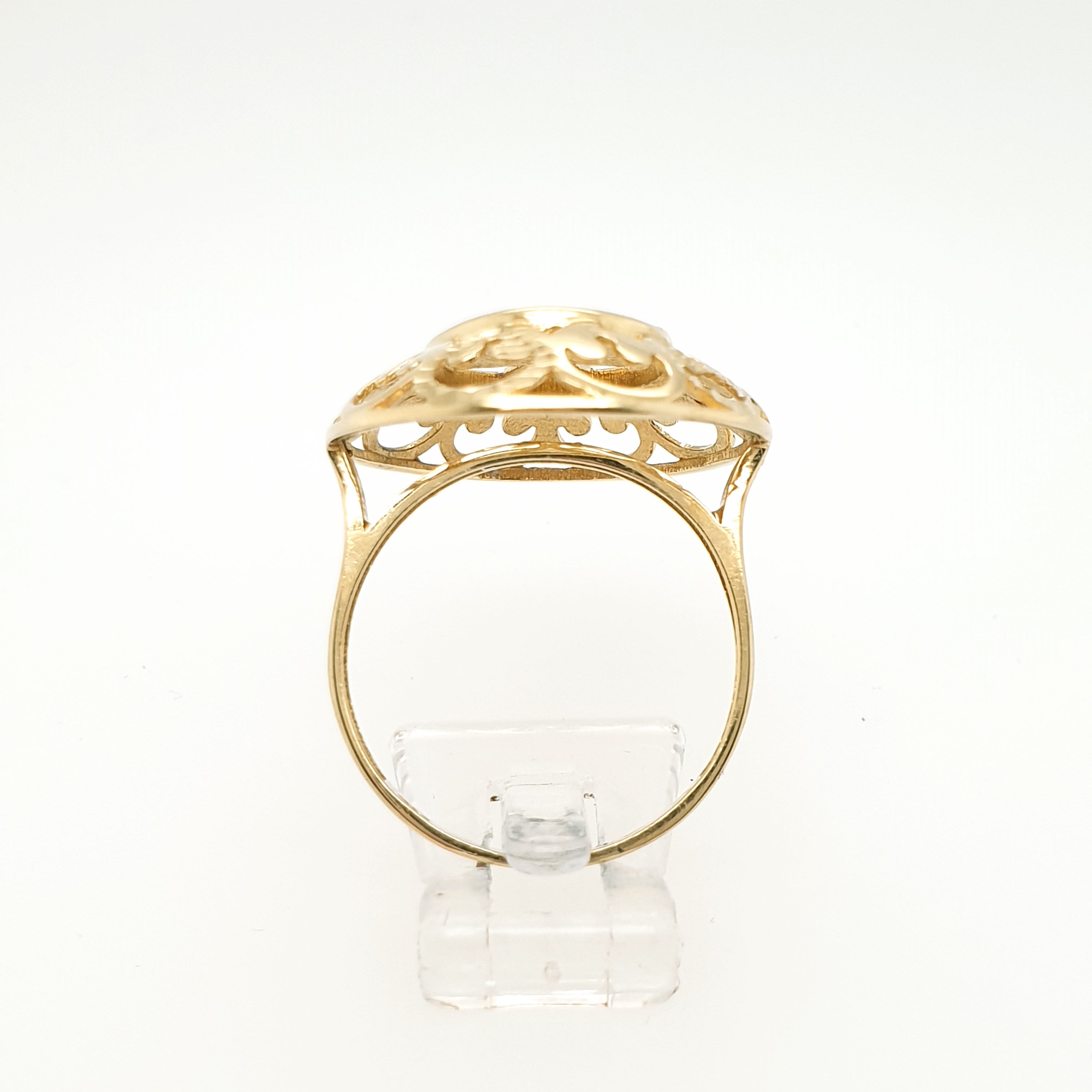 Ring Goldring 585/14kt Gelbgold Weißgold Gr.62
