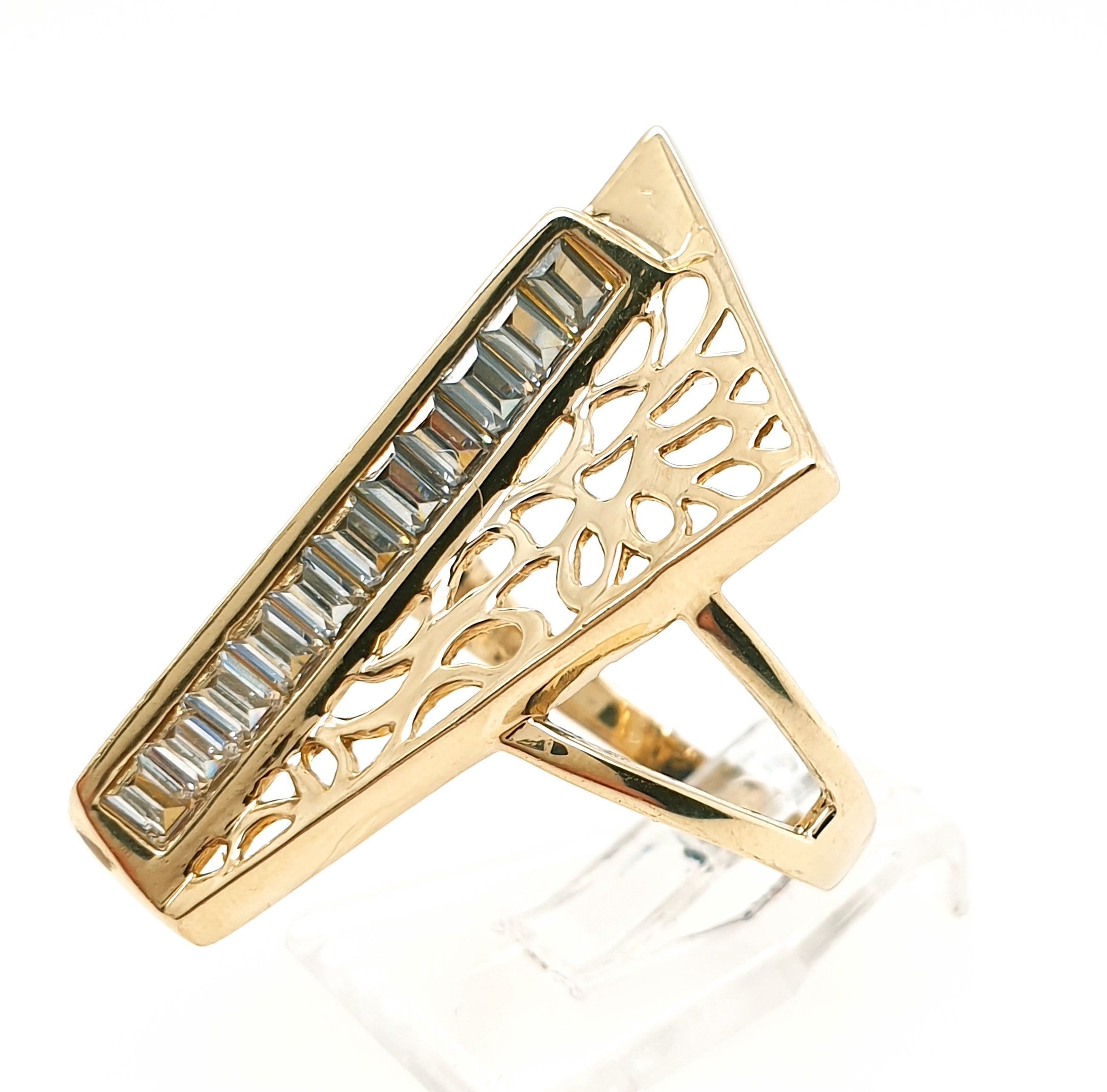 Ring Goldring Zirkonia 585/14kt Gelbgold Gr.58