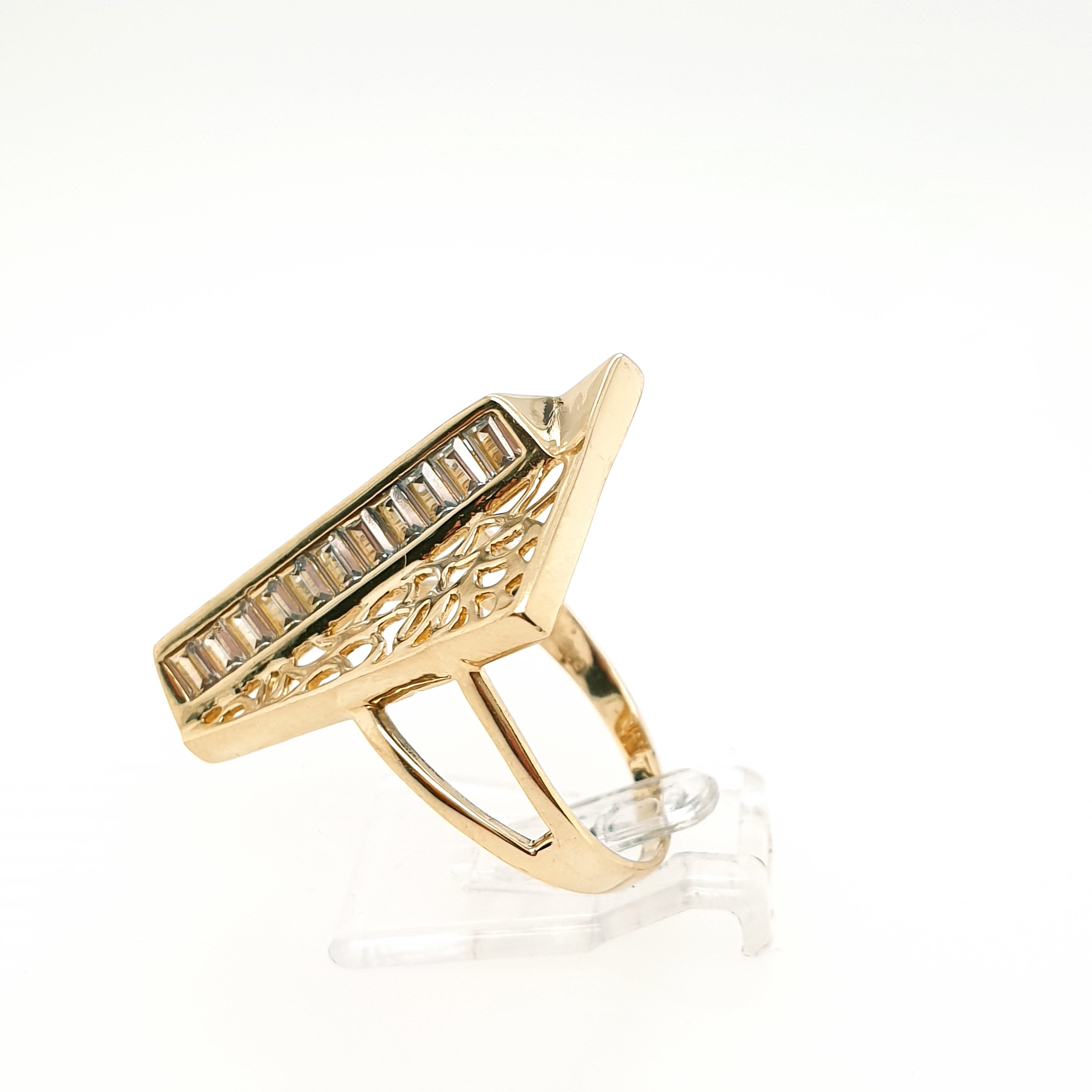 Ring Goldring Zirkonia 585/14kt Gelbgold Gr.58