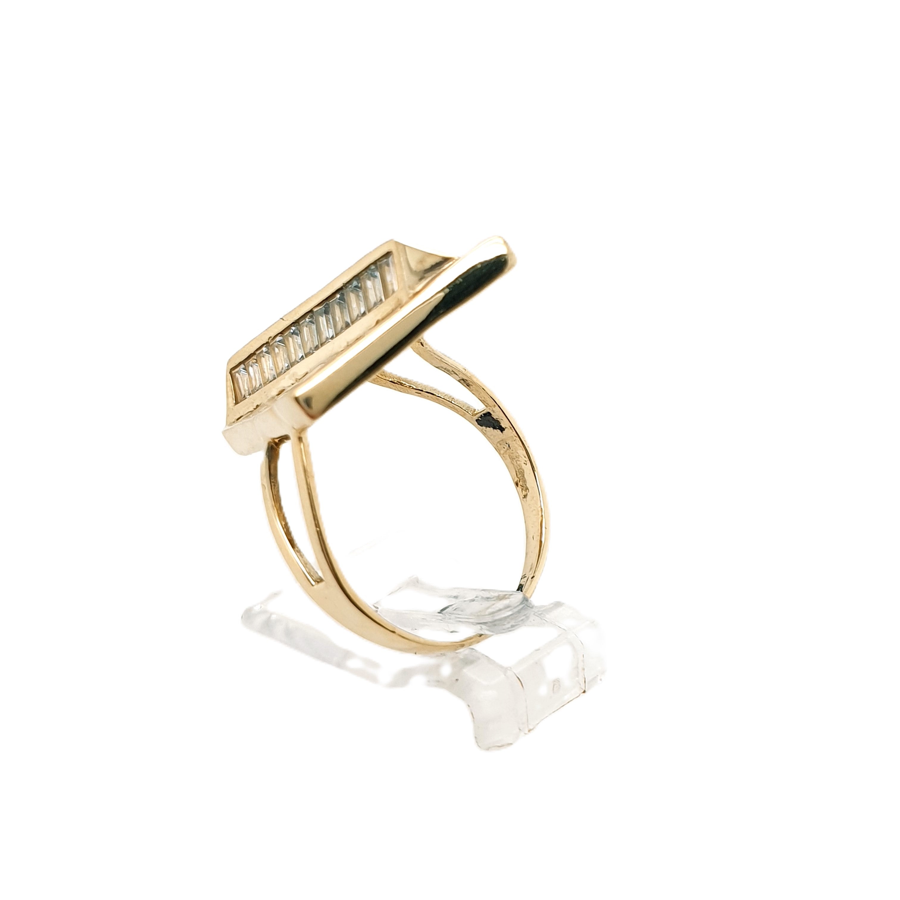 Ring Goldring Zirkonia 585/14kt Gelbgold Gr.58