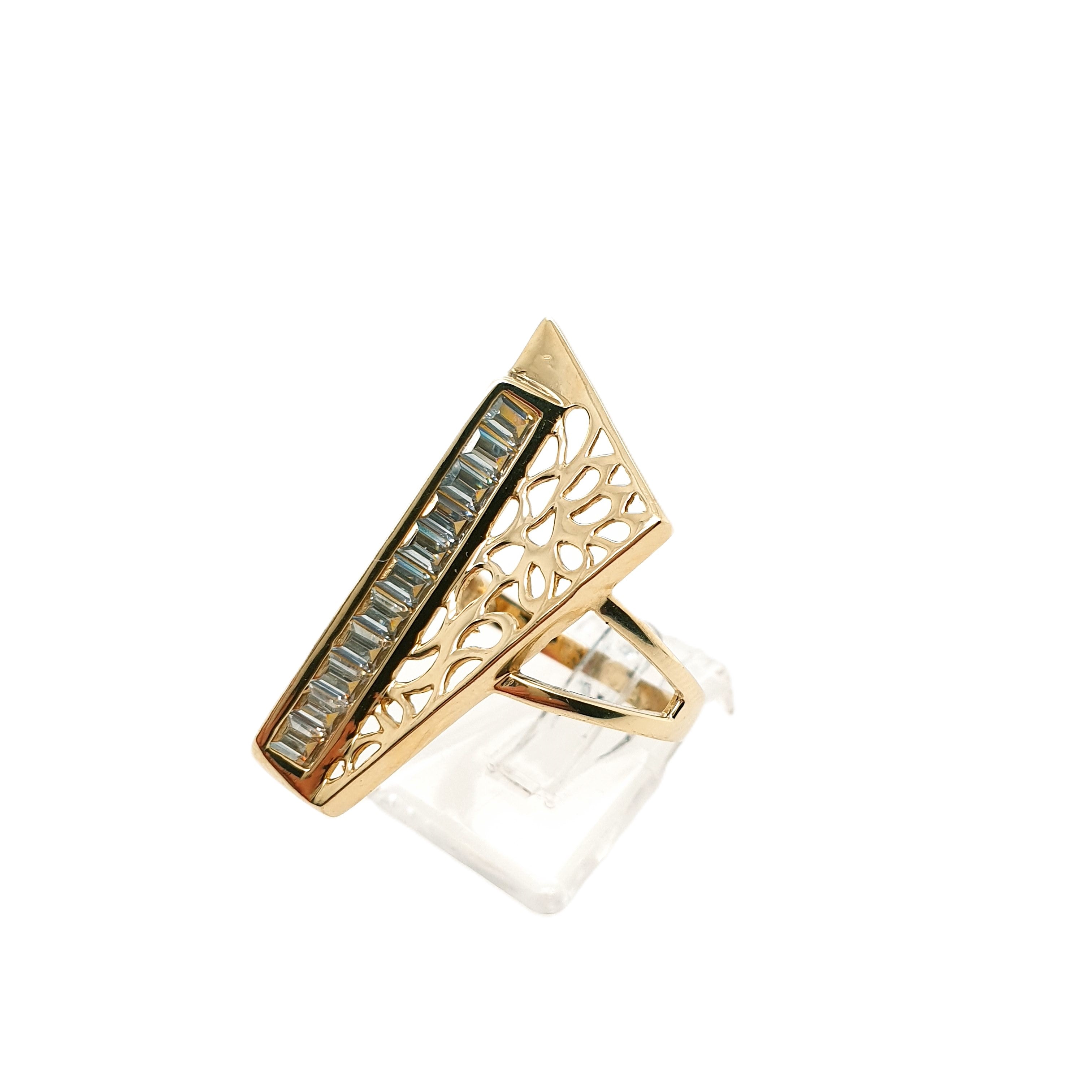 Ring Goldring Zirkonia 585/14kt Gelbgold Gr.58