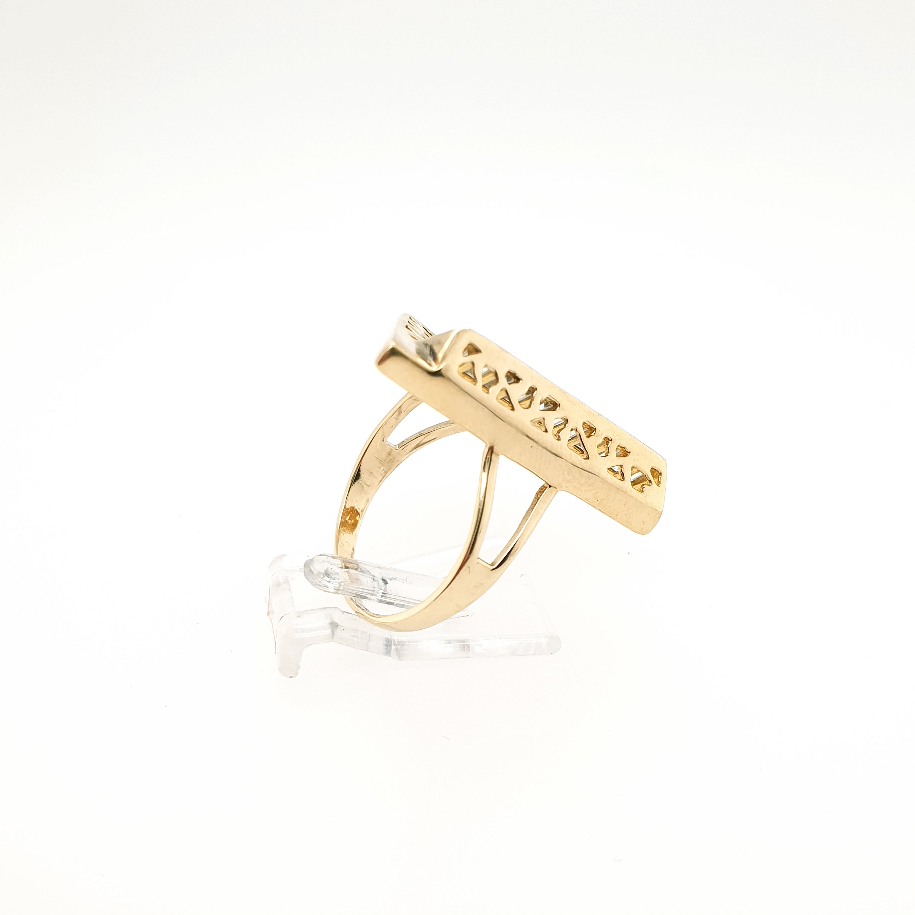 Ring Goldring Zirkonia 585/14kt Gelbgold Gr.58