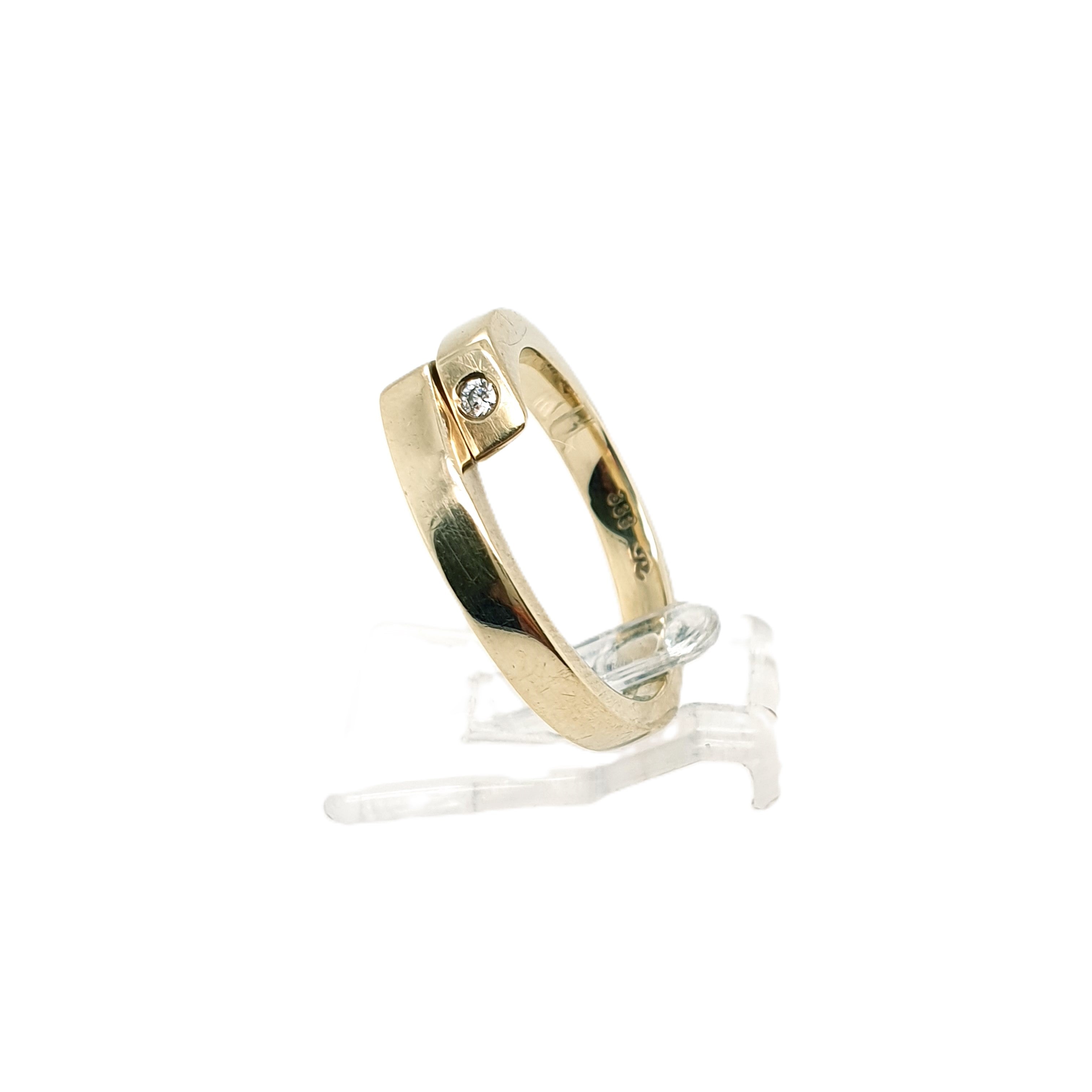 Ring Goldring Brillanten 333/8kt Gelbgold Gr.57