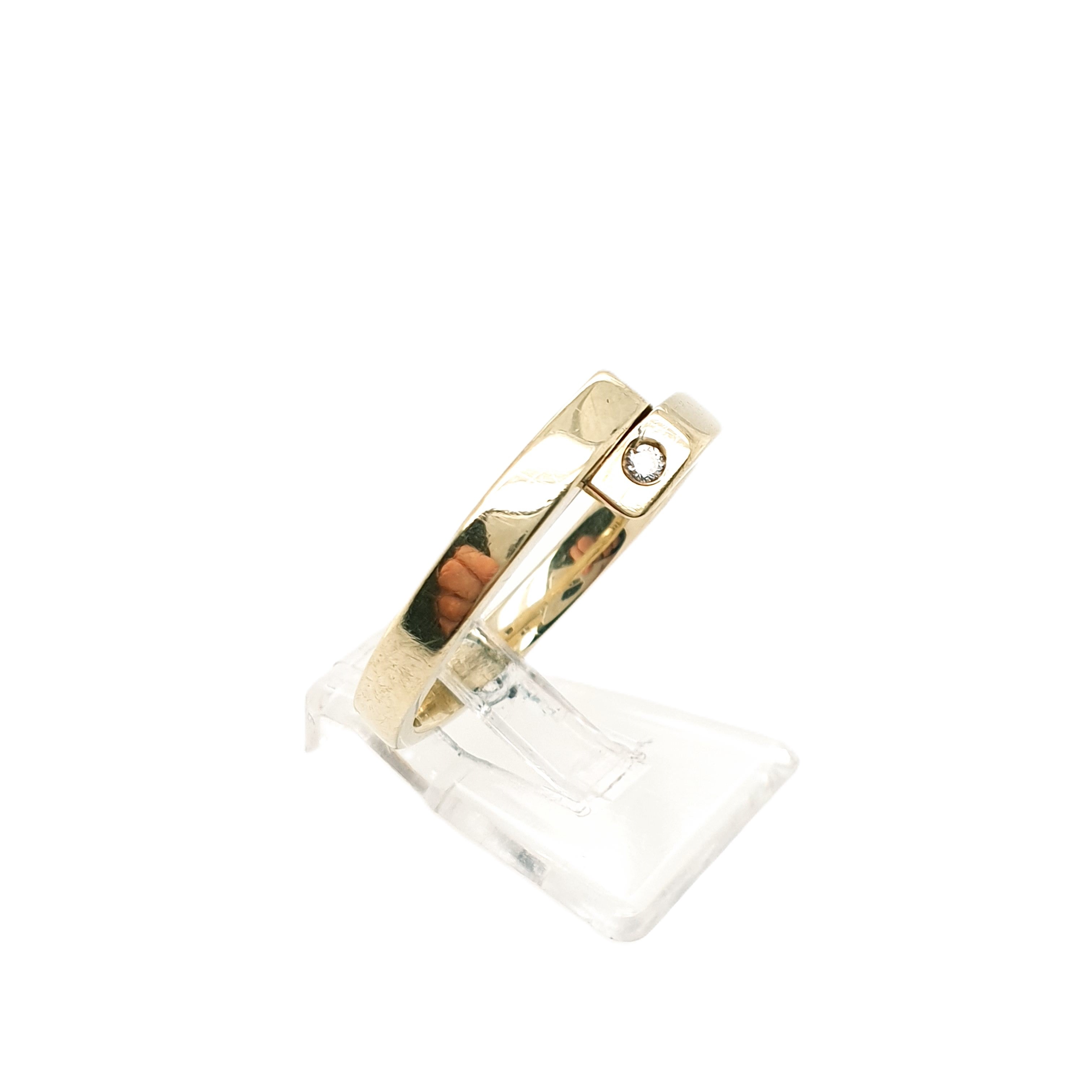 Ring Goldring Brillanten 333/8kt Gelbgold Gr.57