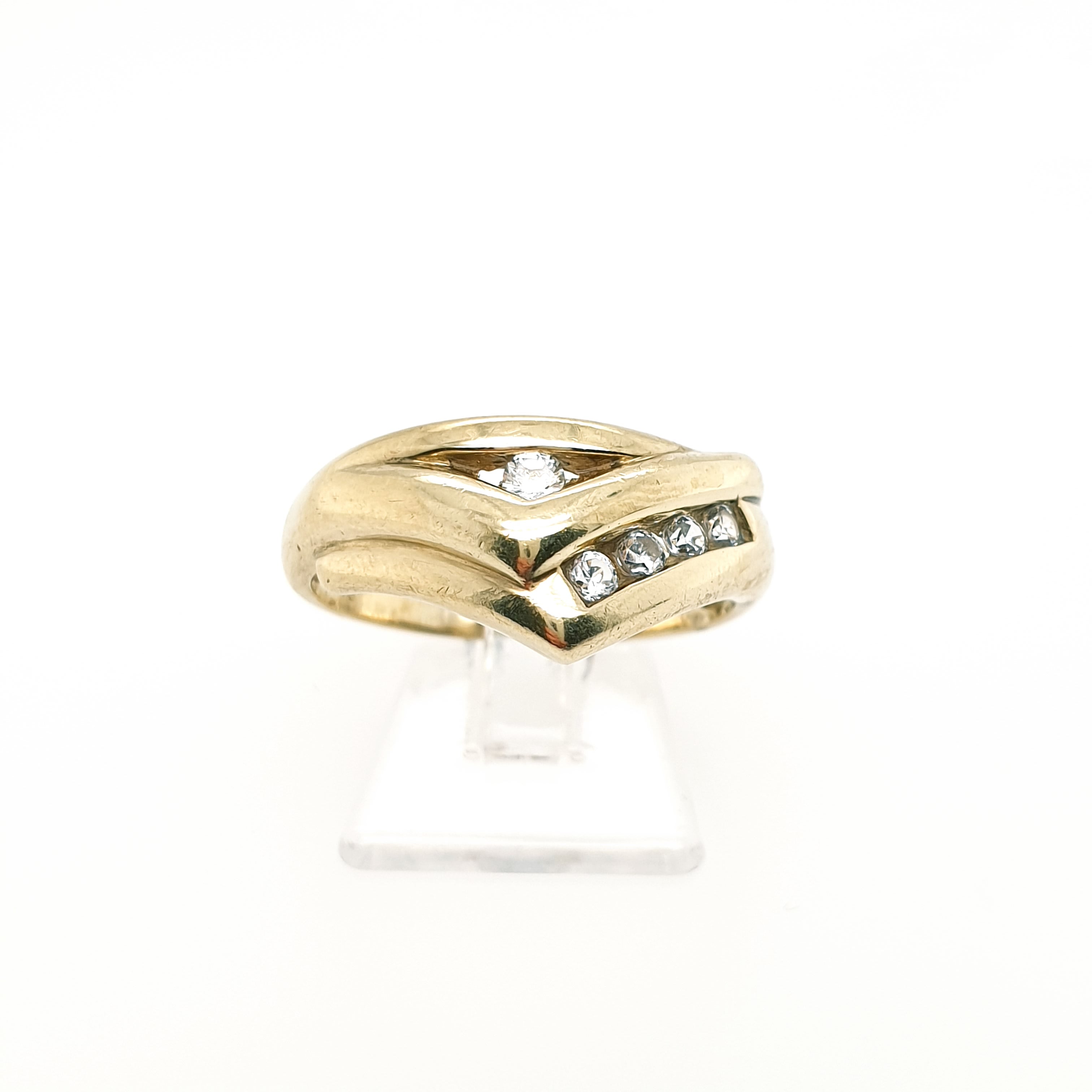 Ring Goldring Zirkonia 333/8 kt Gelbgold Gr.59
