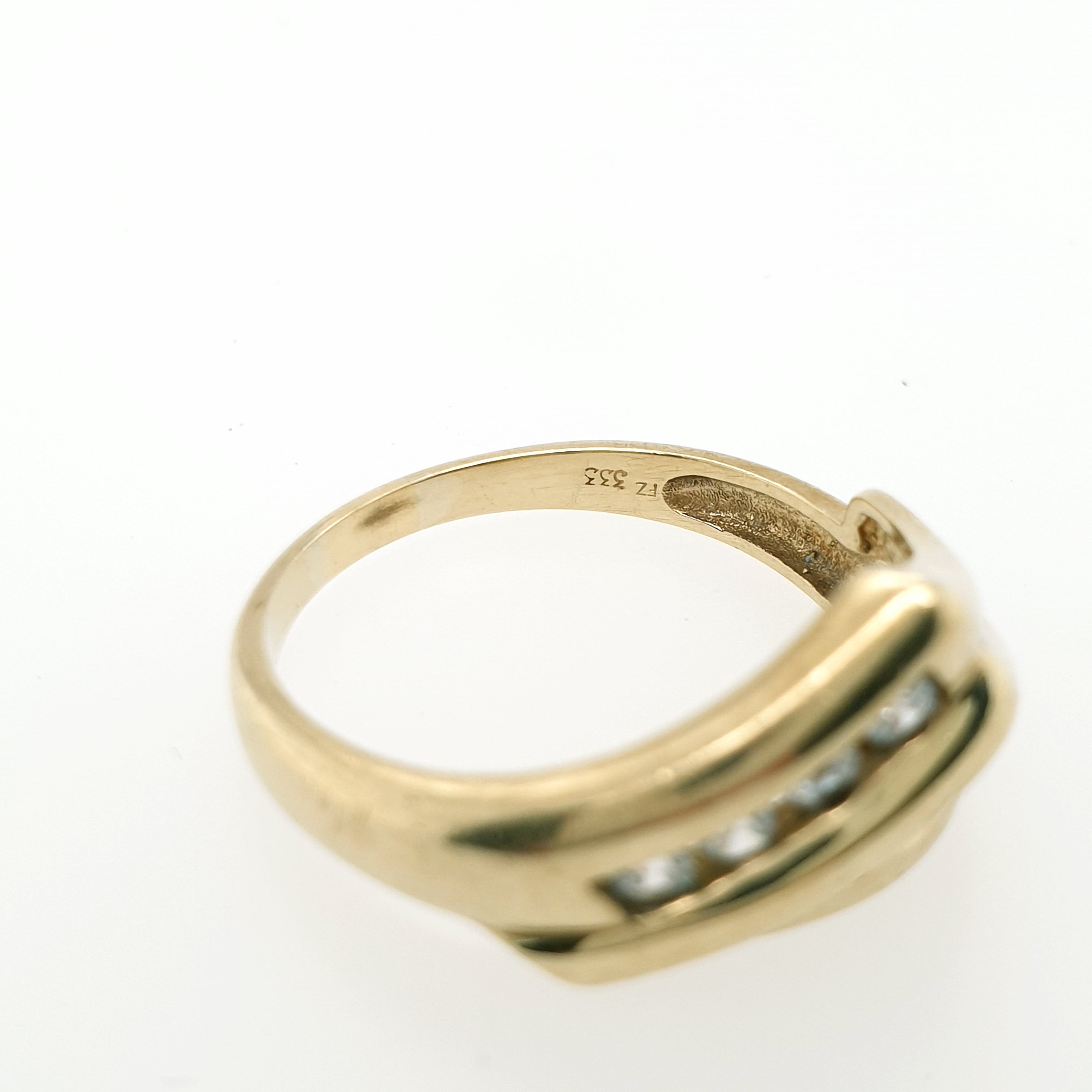 Ring Goldring Zirkonia 333/8 kt Gelbgold Gr.59