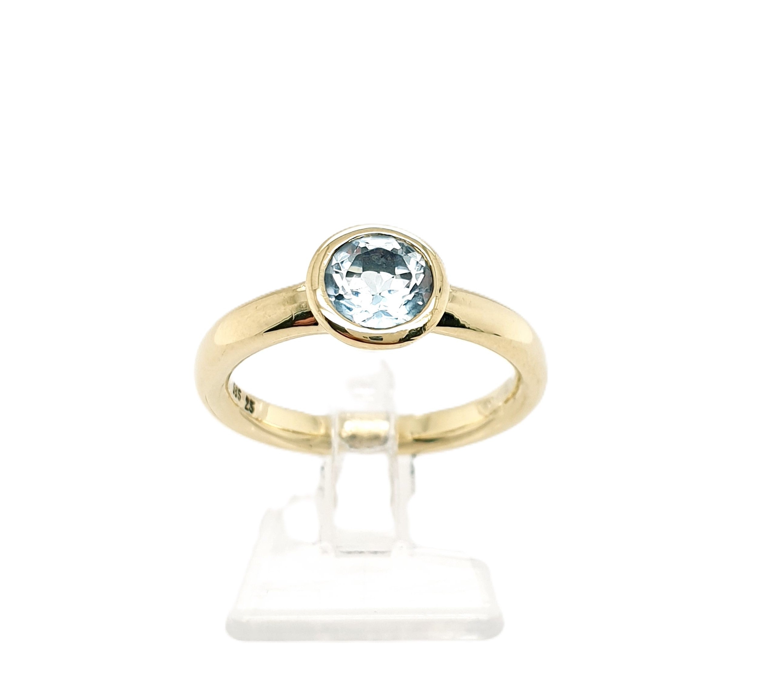 Ring Goldring Zirkonia 585/14 Karat Gelbgold Gr.54