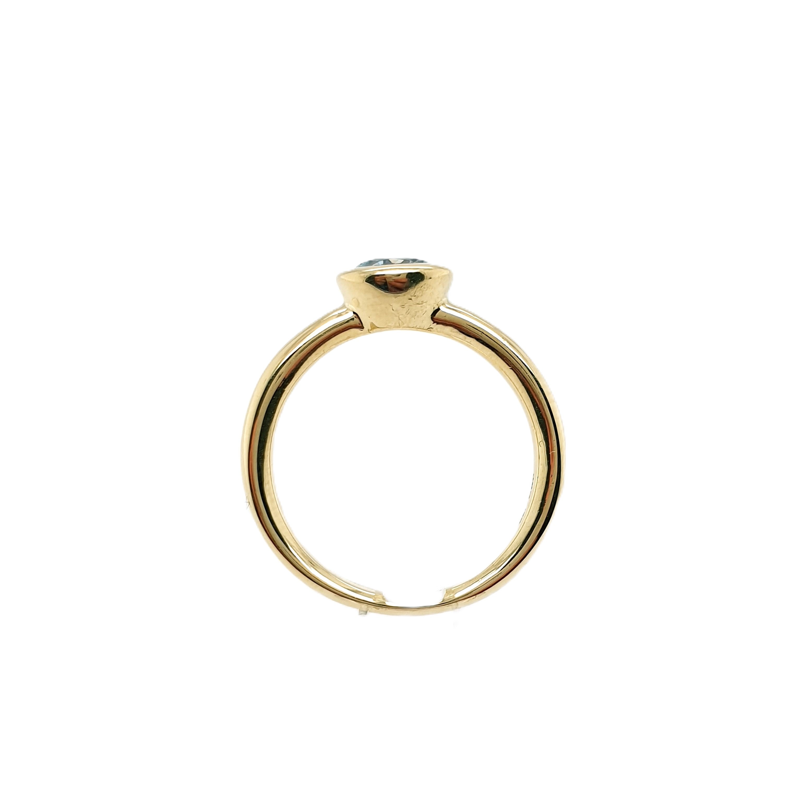 Ring Goldring Zirkonia 585/14 Karat Gelbgold Gr.54