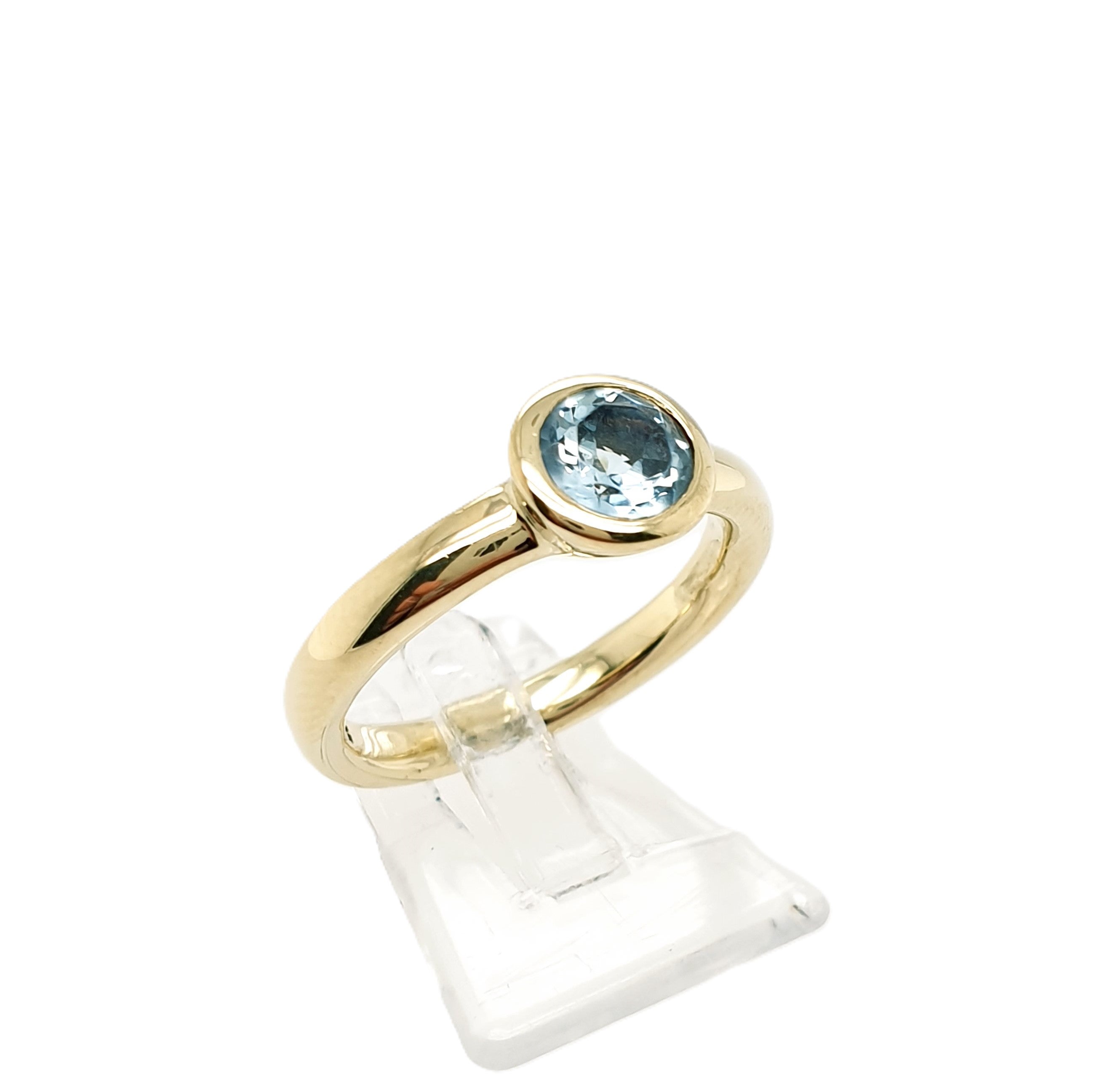 Ring Goldring Zirkonia 585/14 Karat Gelbgold Gr.54