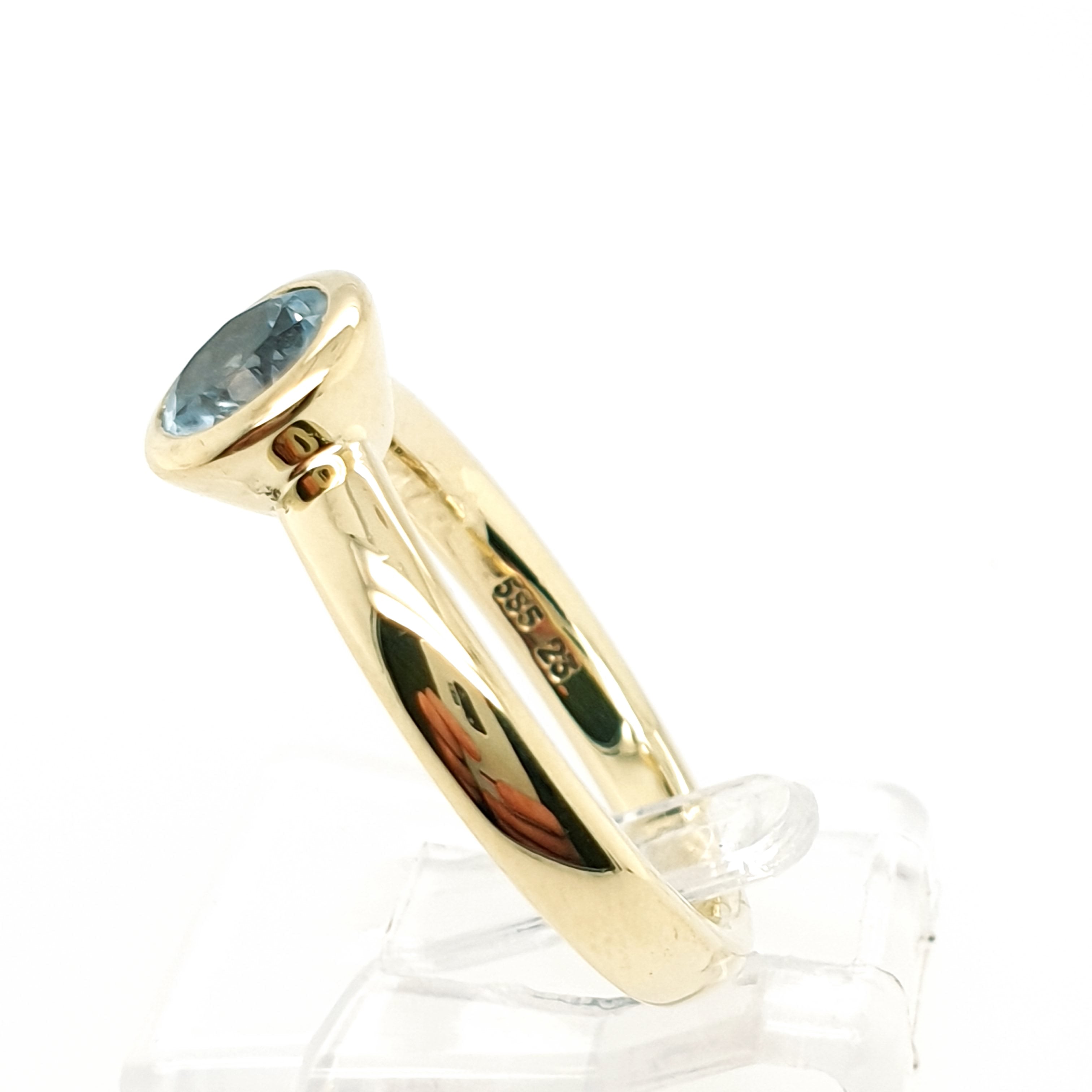 Ring Goldring Zirkonia 585/14 Karat Gelbgold Gr.54