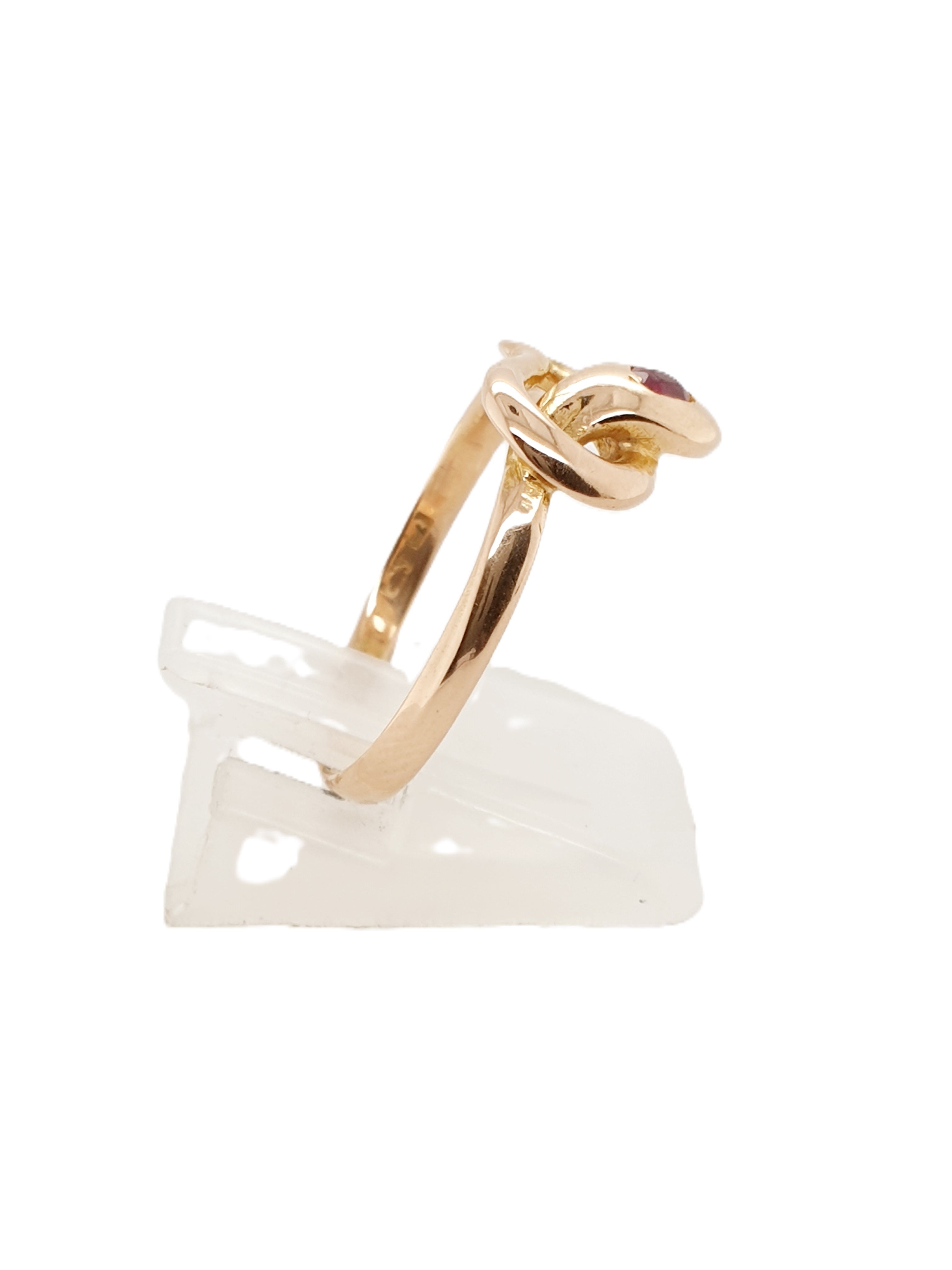 Gold Ring 750/18kt Gr.60 Rotgold Schlange