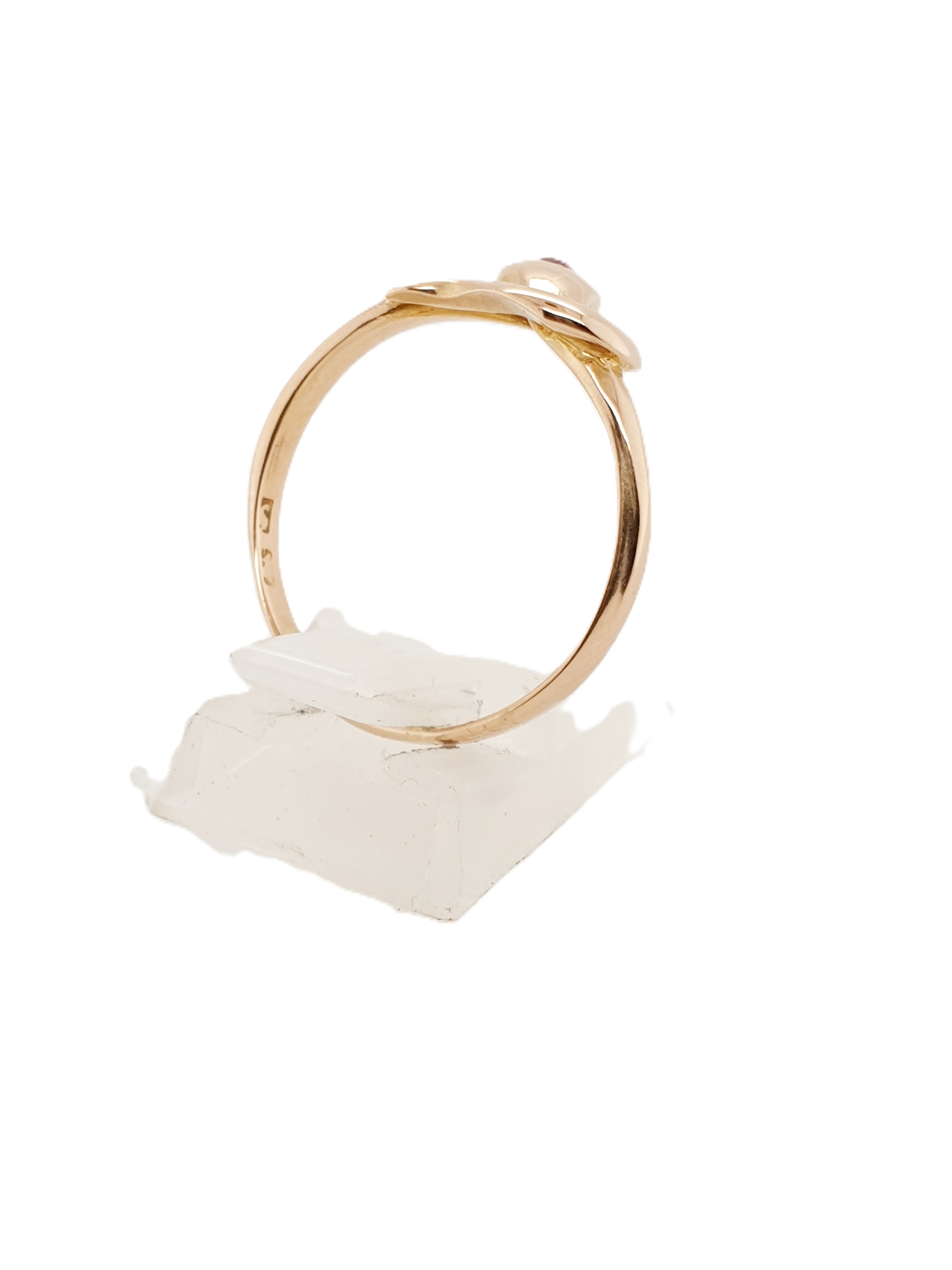 Gold Ring 750/18kt Gr.60 Rotgold Schlange