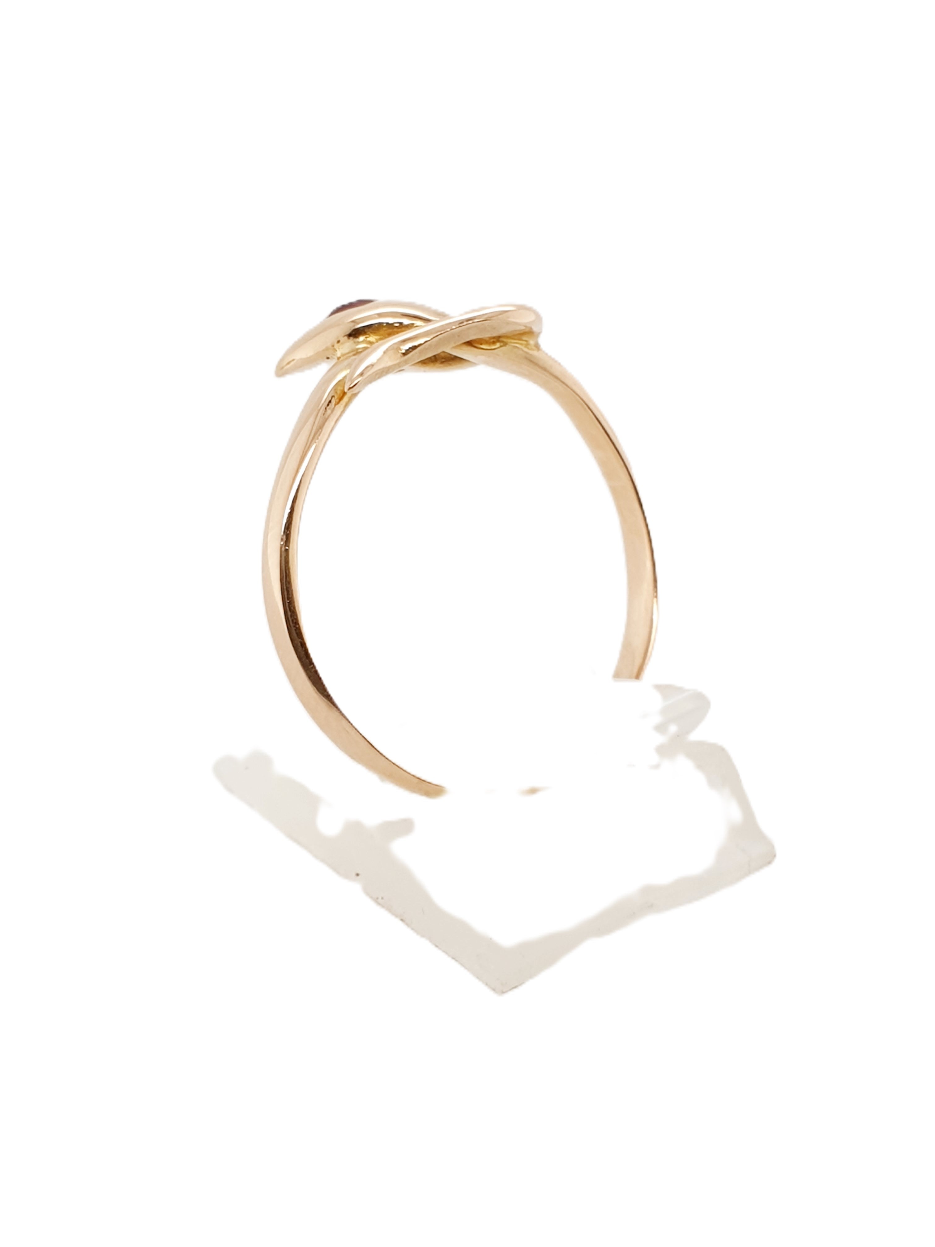 Gold Ring 750/18kt Gr.60 Rotgold Schlange
