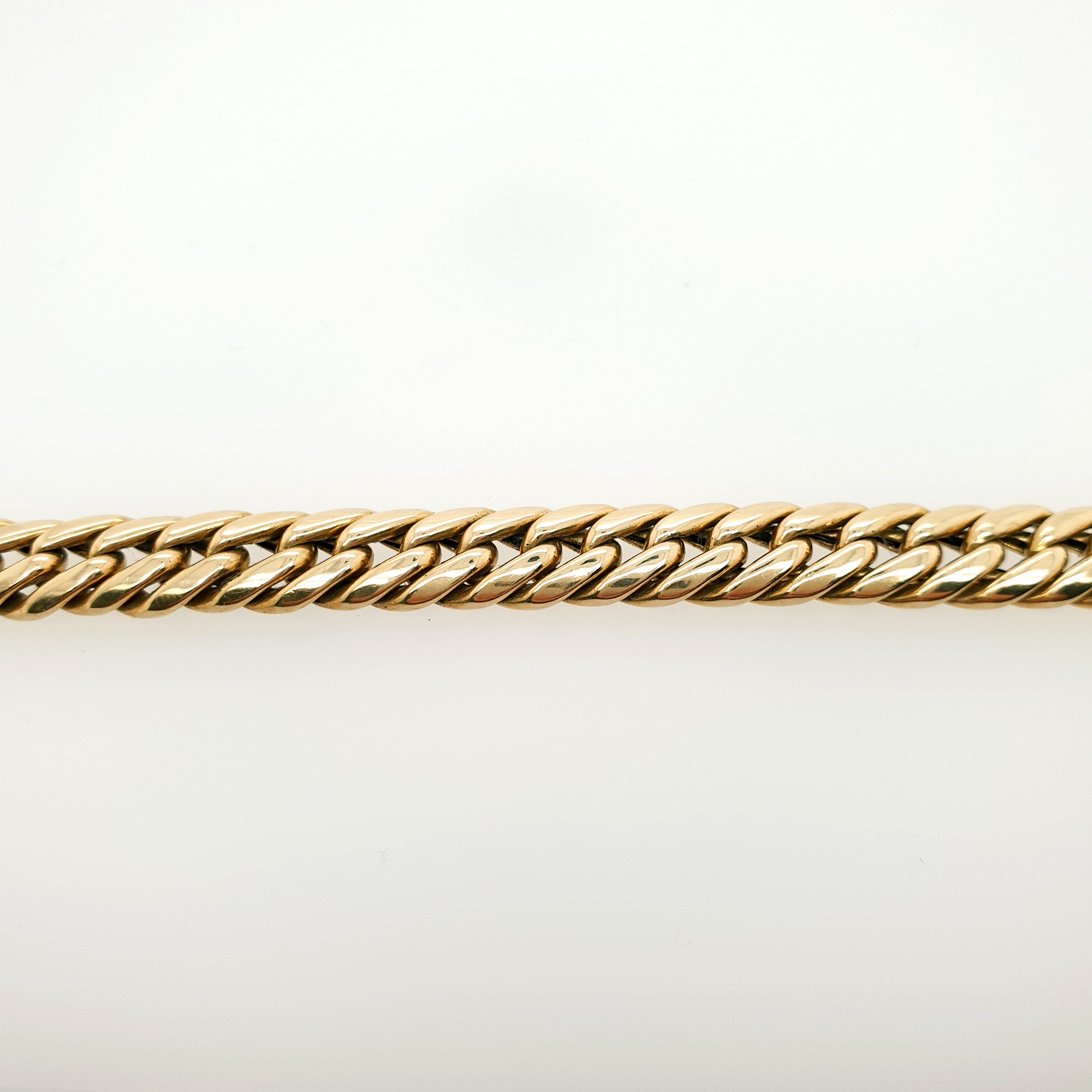 Panzerarmband 585 Gelbgold 14kt Länge: 21cm Armband