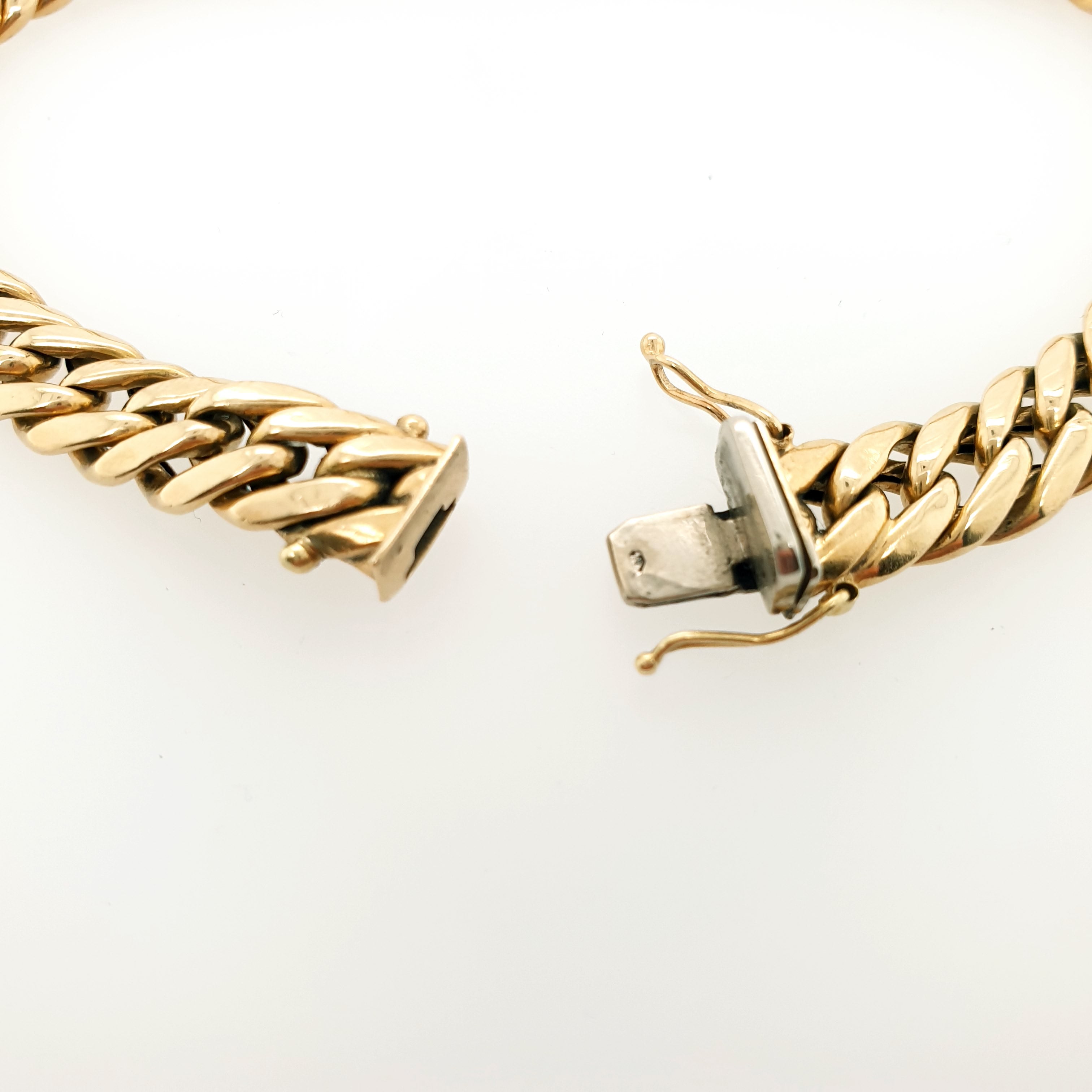 Panzerarmband 585 Gelbgold 14kt Länge: 21cm Armband