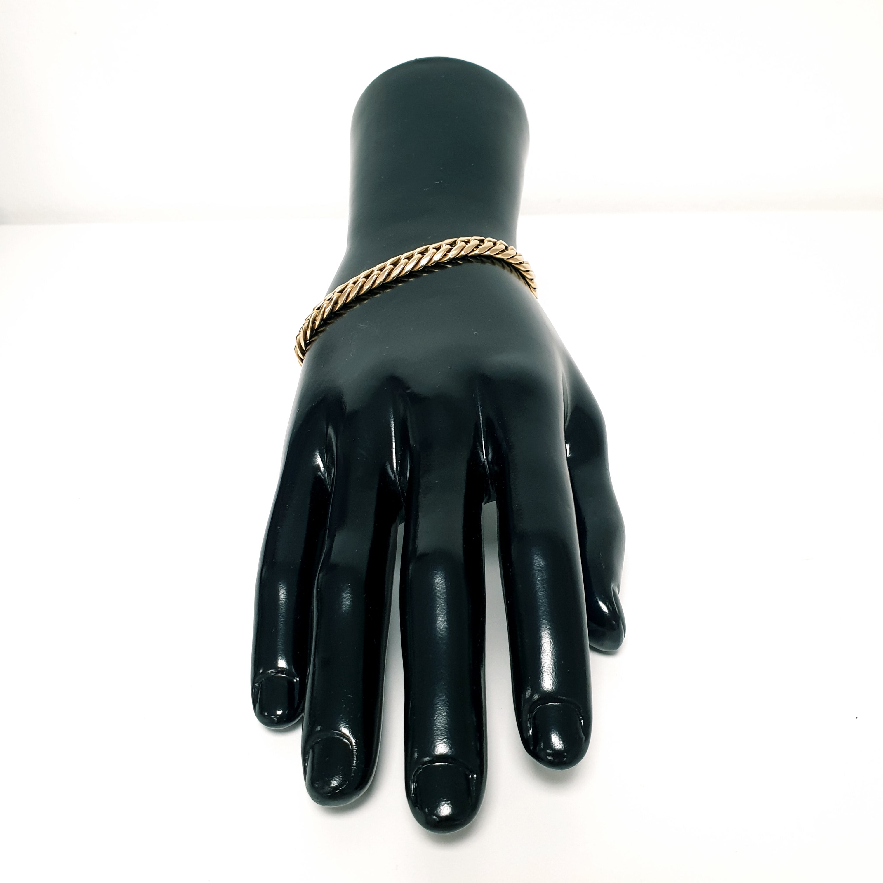 Panzerarmband 585 Gelbgold 14kt Länge: 21cm Armband