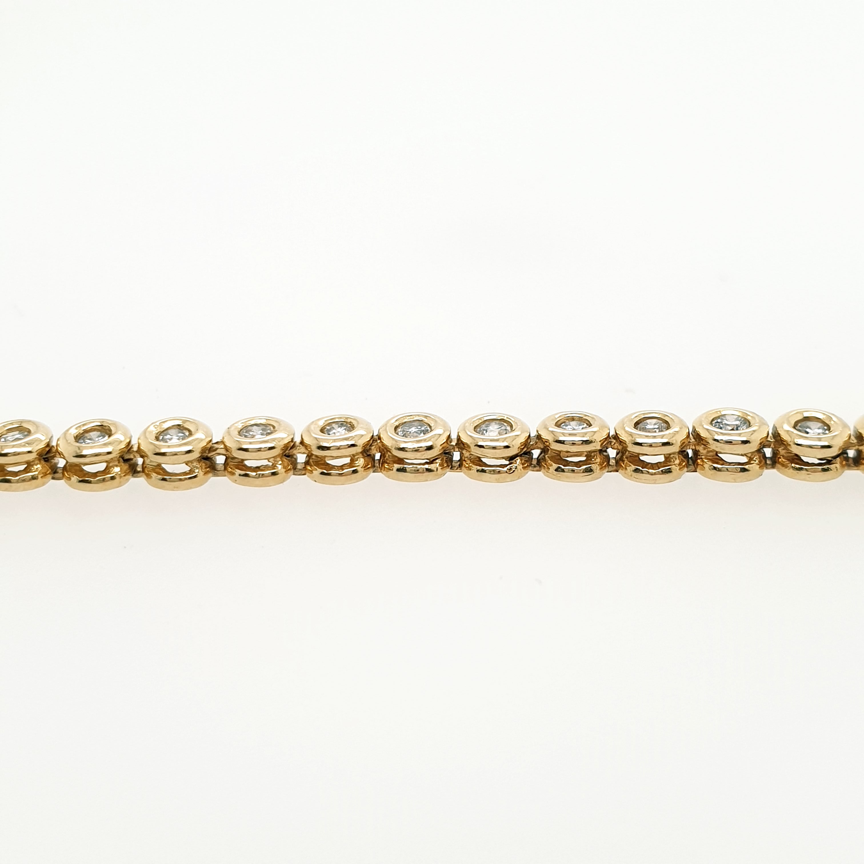 Tennisarmband Brillanten 585 Gelbgold 14kt L: 20cm