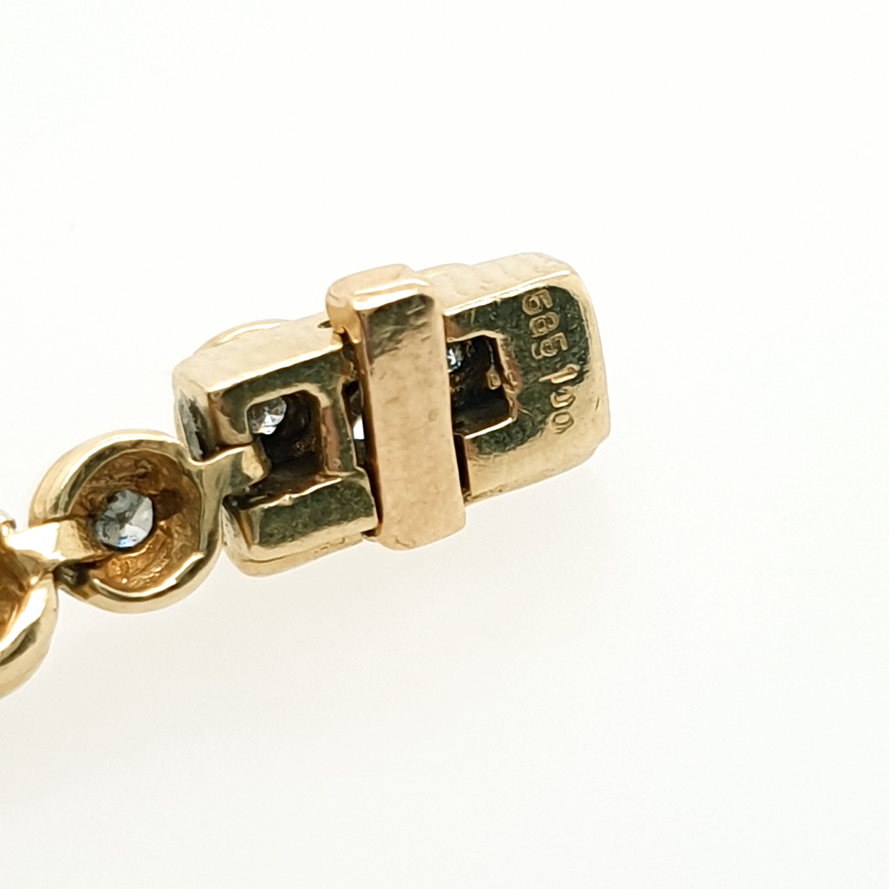 Tennisarmband Brillanten 585 Gelbgold 14kt L: 20cm