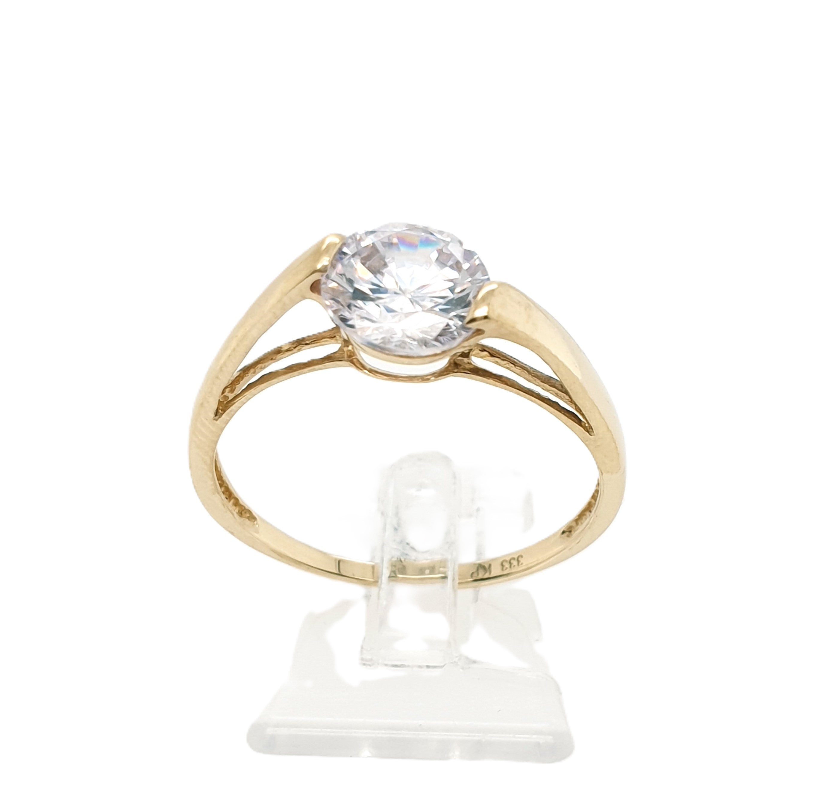 Ring Goldring Zirkonia 333/8 Karat Gelbgold Gr.62