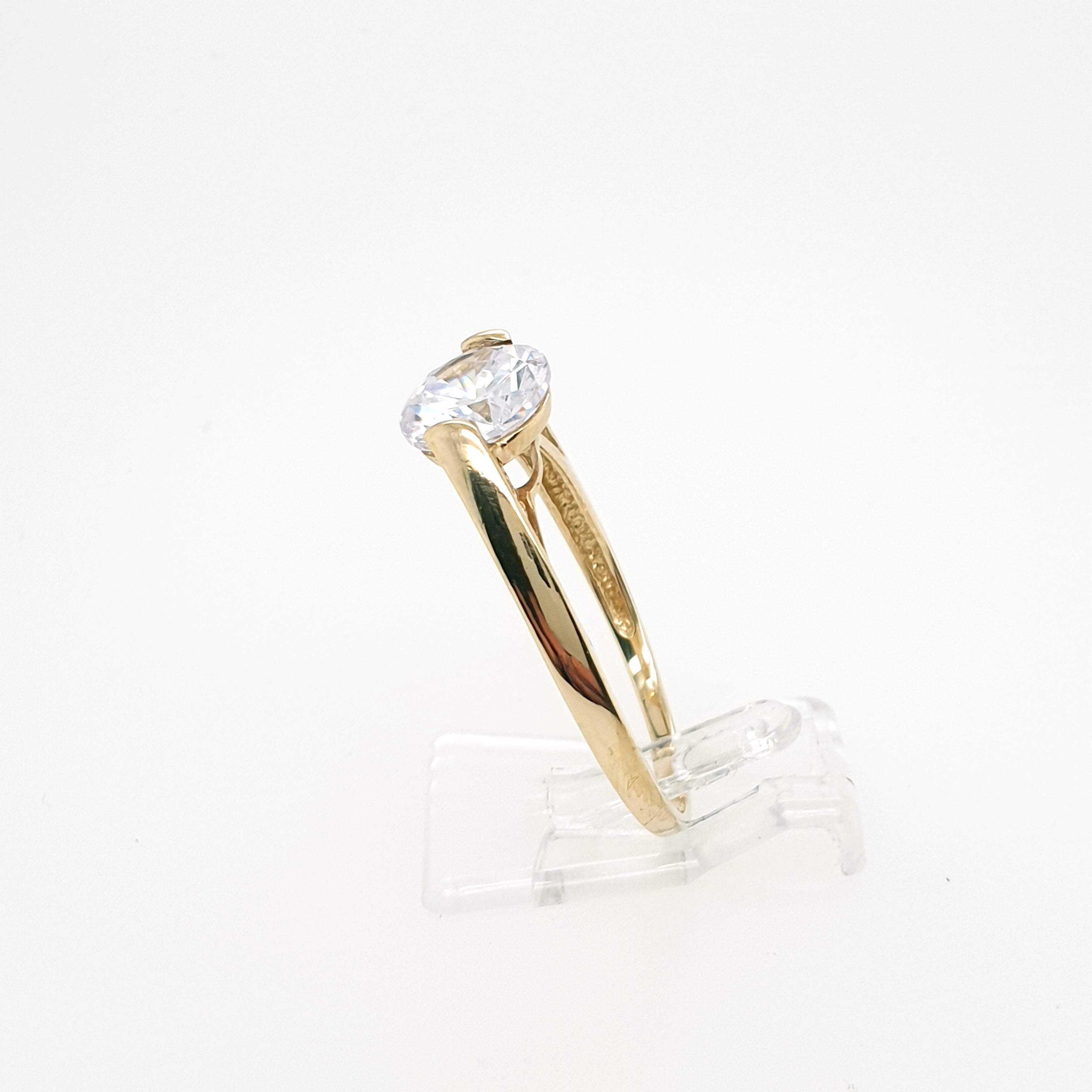 Ring Goldring Zirkonia 333/8 Karat Gelbgold Gr.62