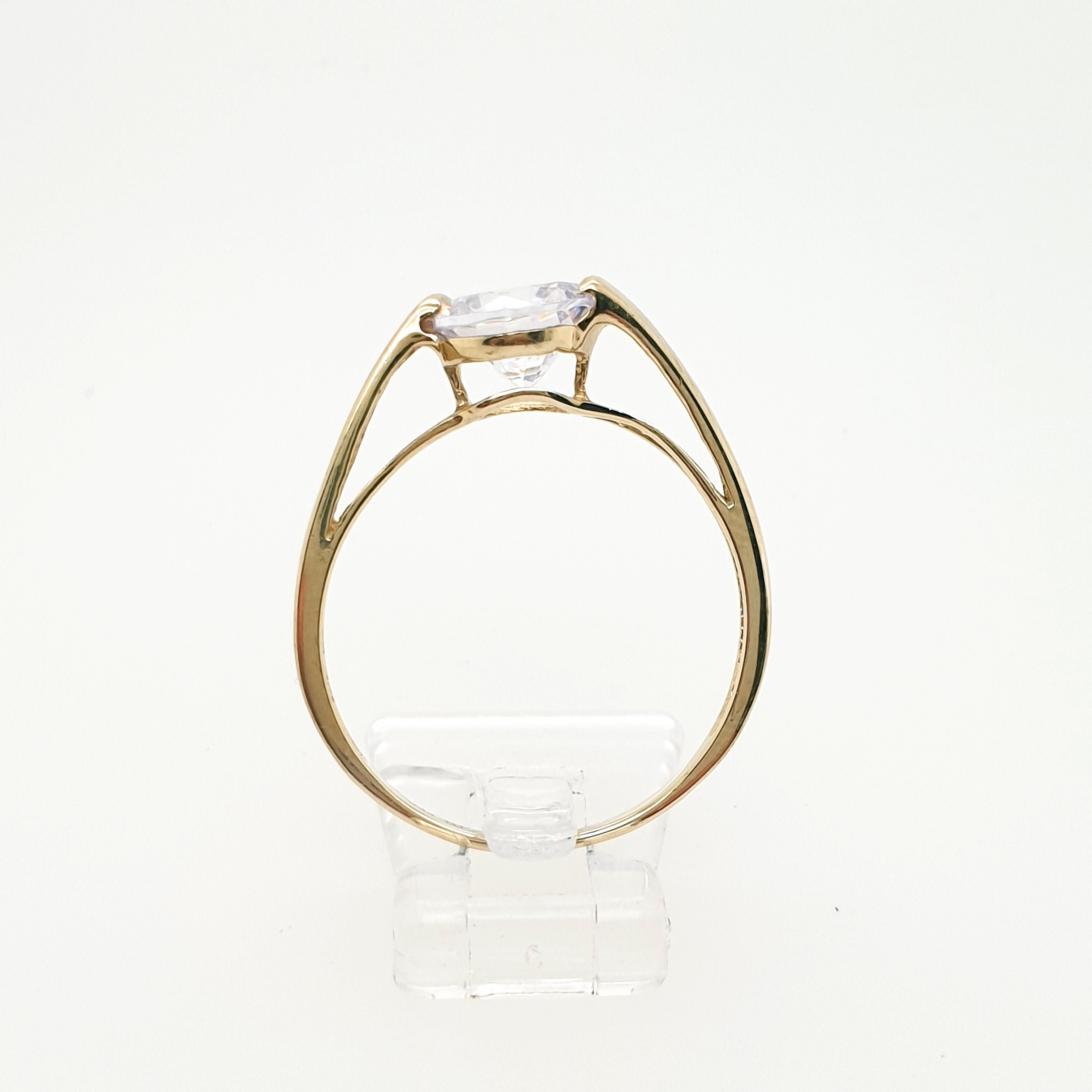 Ring Goldring Zirkonia 333/8 Karat Gelbgold Gr.62