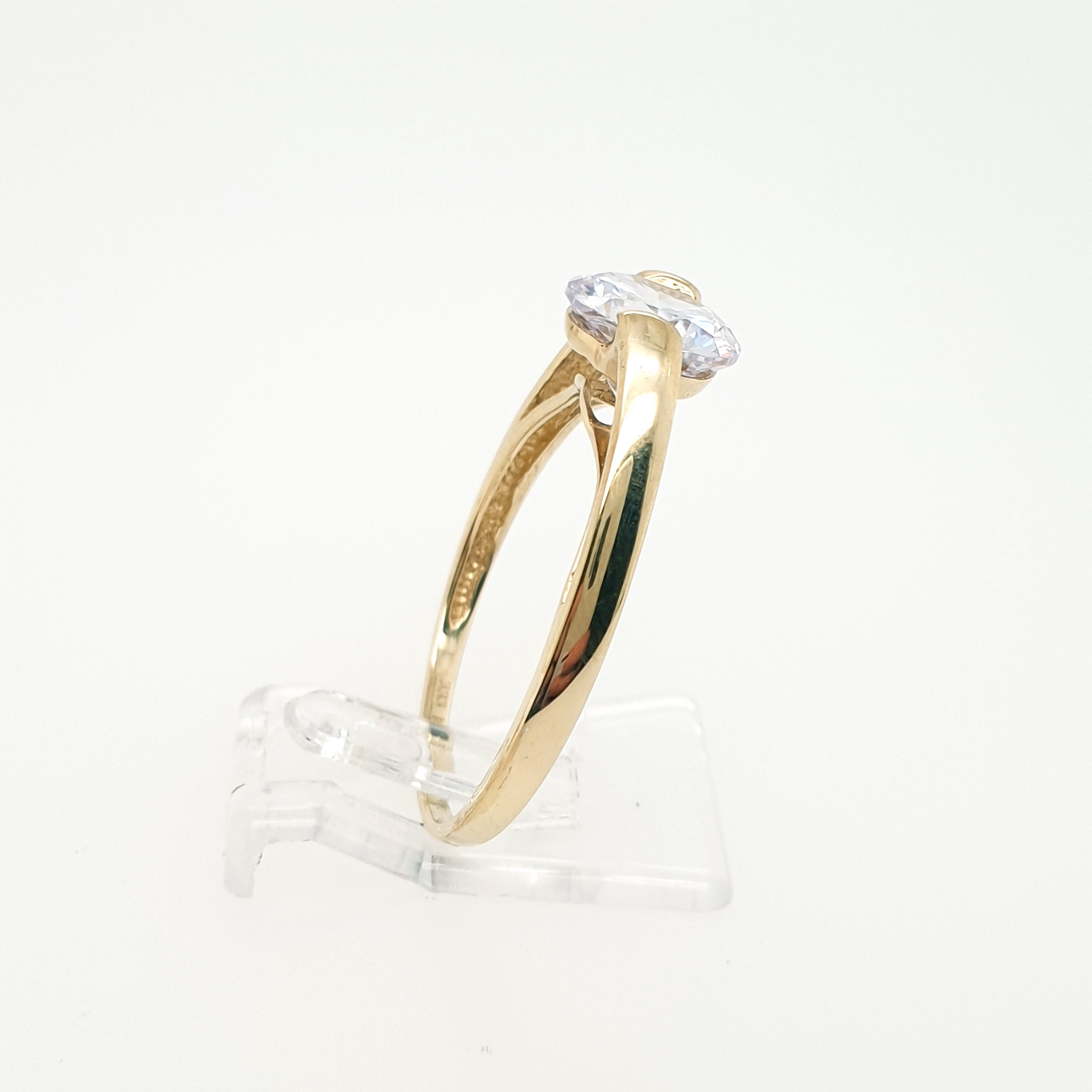 Ring Goldring Zirkonia 333/8 Karat Gelbgold Gr.62