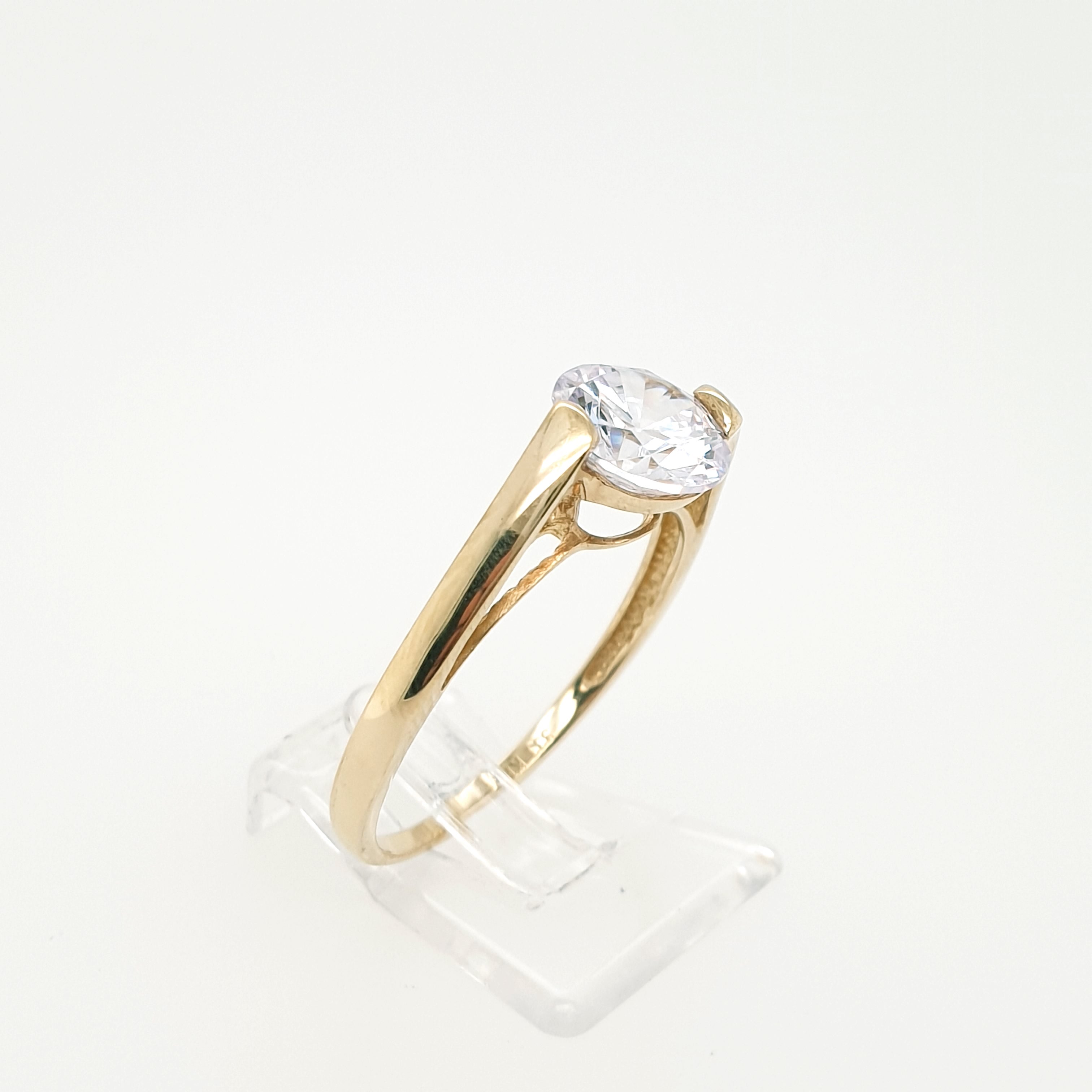 Ring Goldring Zirkonia 333/8 Karat Gelbgold Gr.62