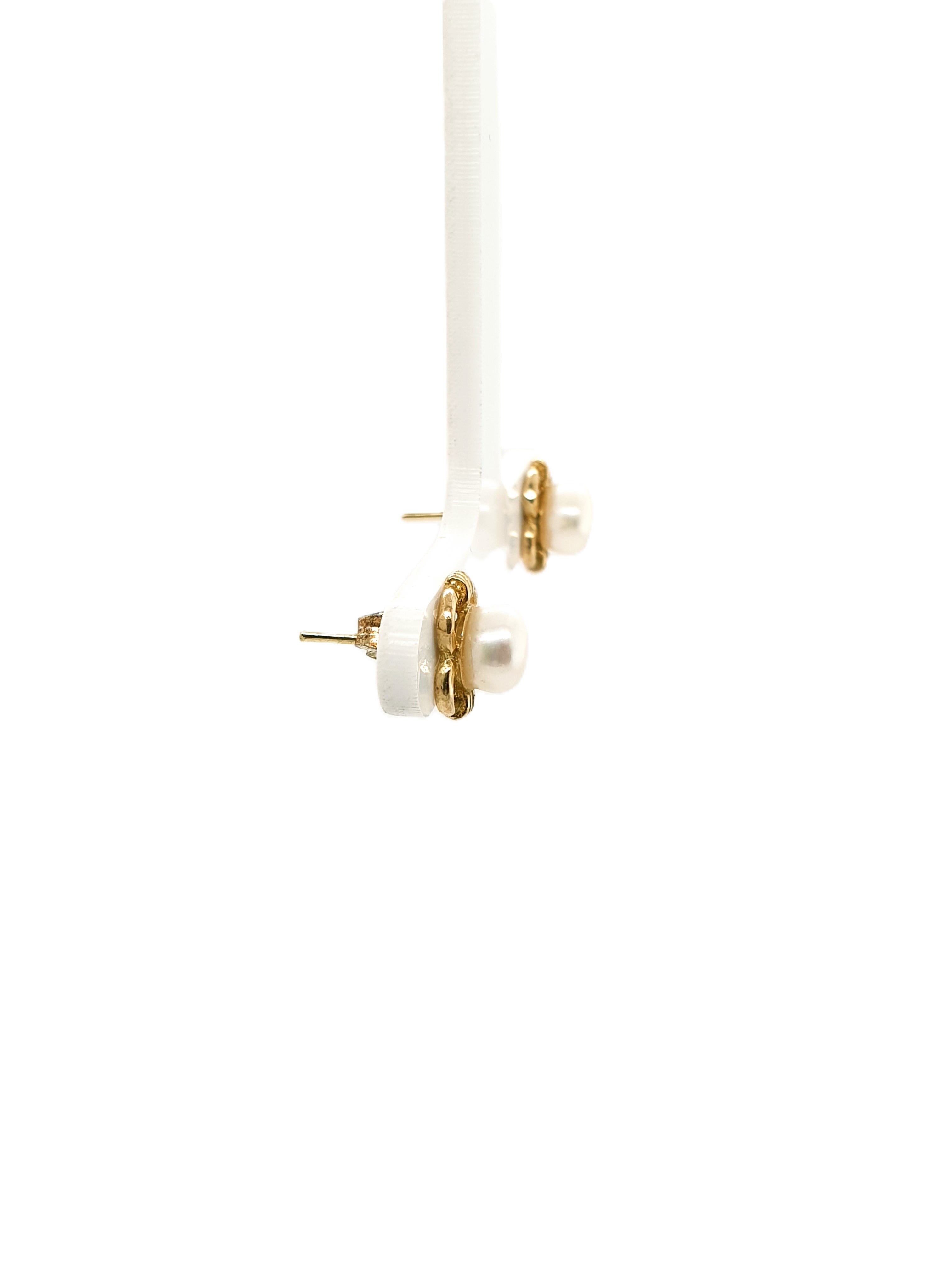 Gold Perlen Ohrstecker 585/14kt