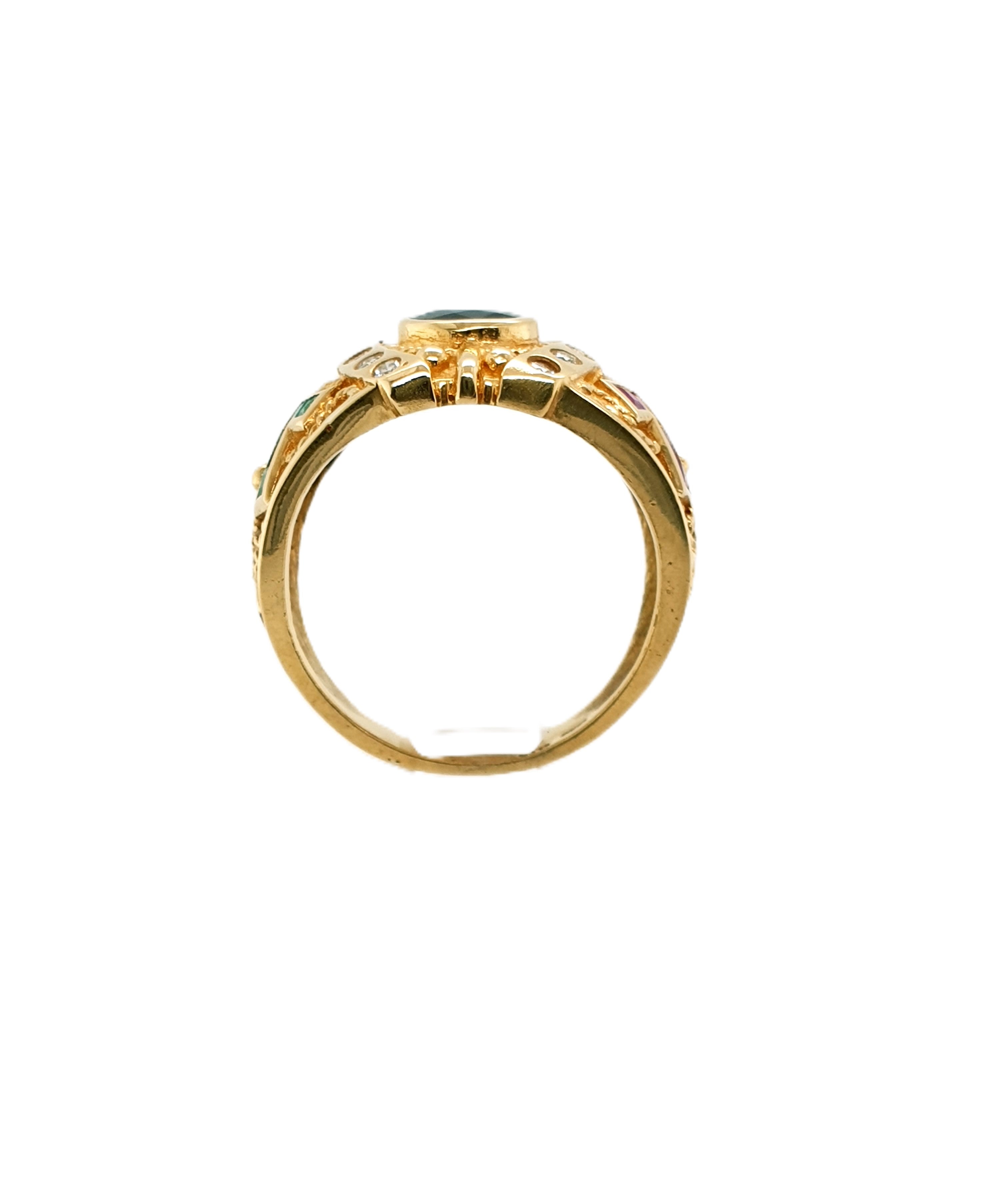 Brillant Gold Ring 750/18kt Gr.57